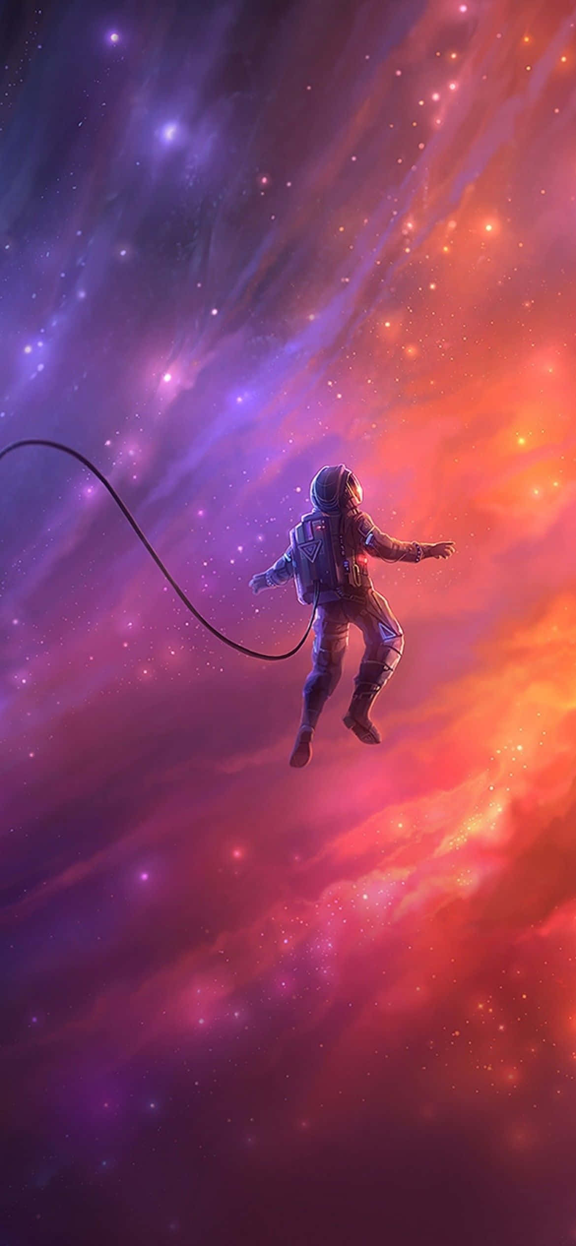 1170x2532 Phi hành gia ngoài không gian Hình nền