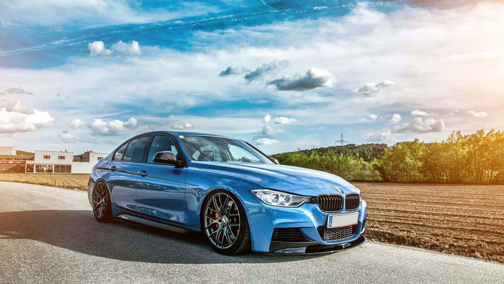 1920x1080 BMW Xanh Bóng F30 Hình nền