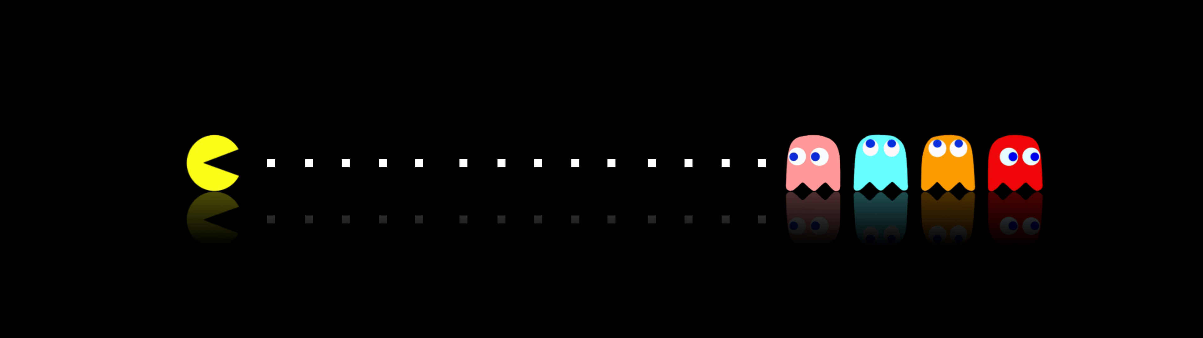 3840x1080 HD Màn hình kép Pacman Hình nền
