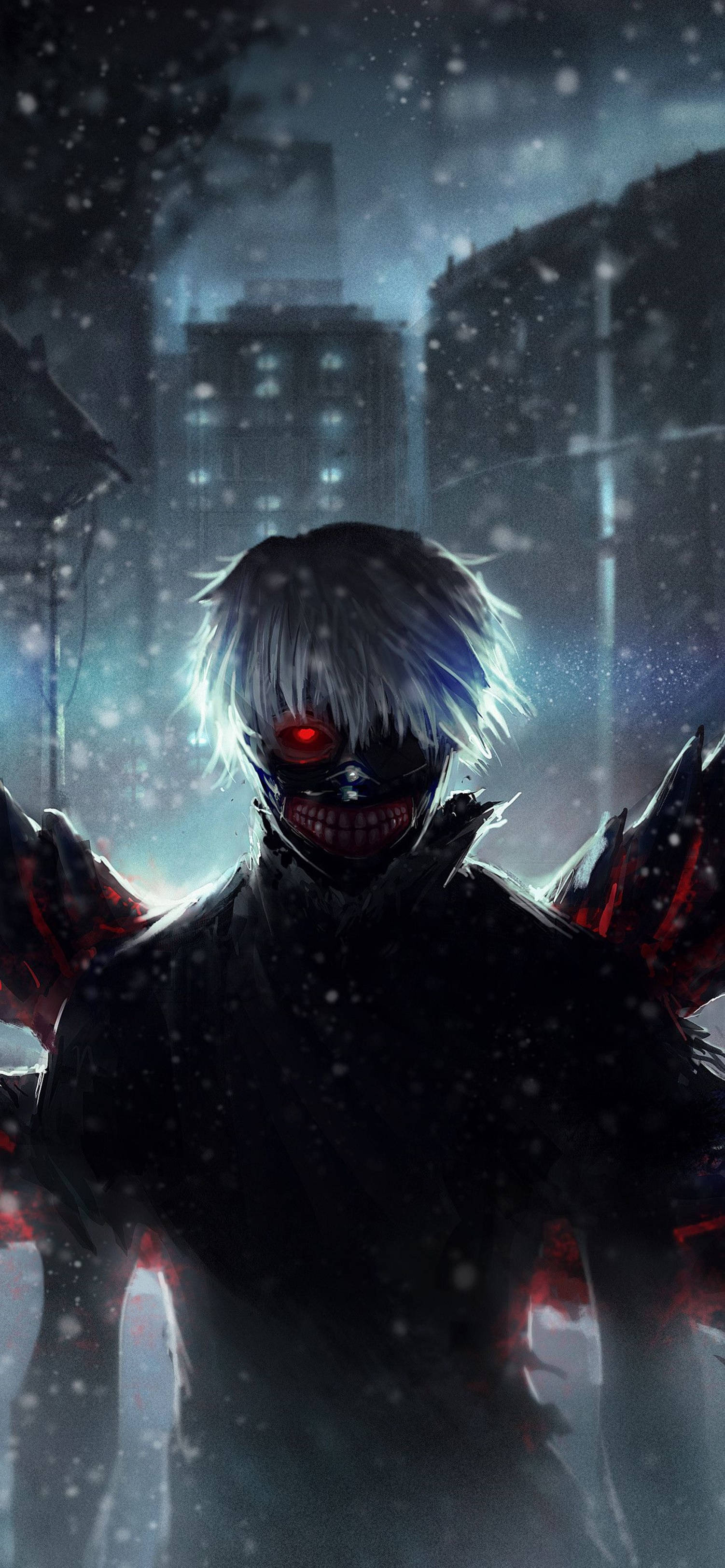 4K Anime iPhone Tokyo Ghoul Ken Tối Hình nền