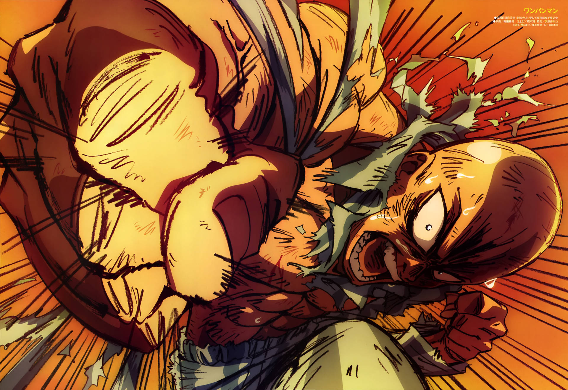 4k Anime Saitama Tung Cú Đấm — Anime GIF Hình nền