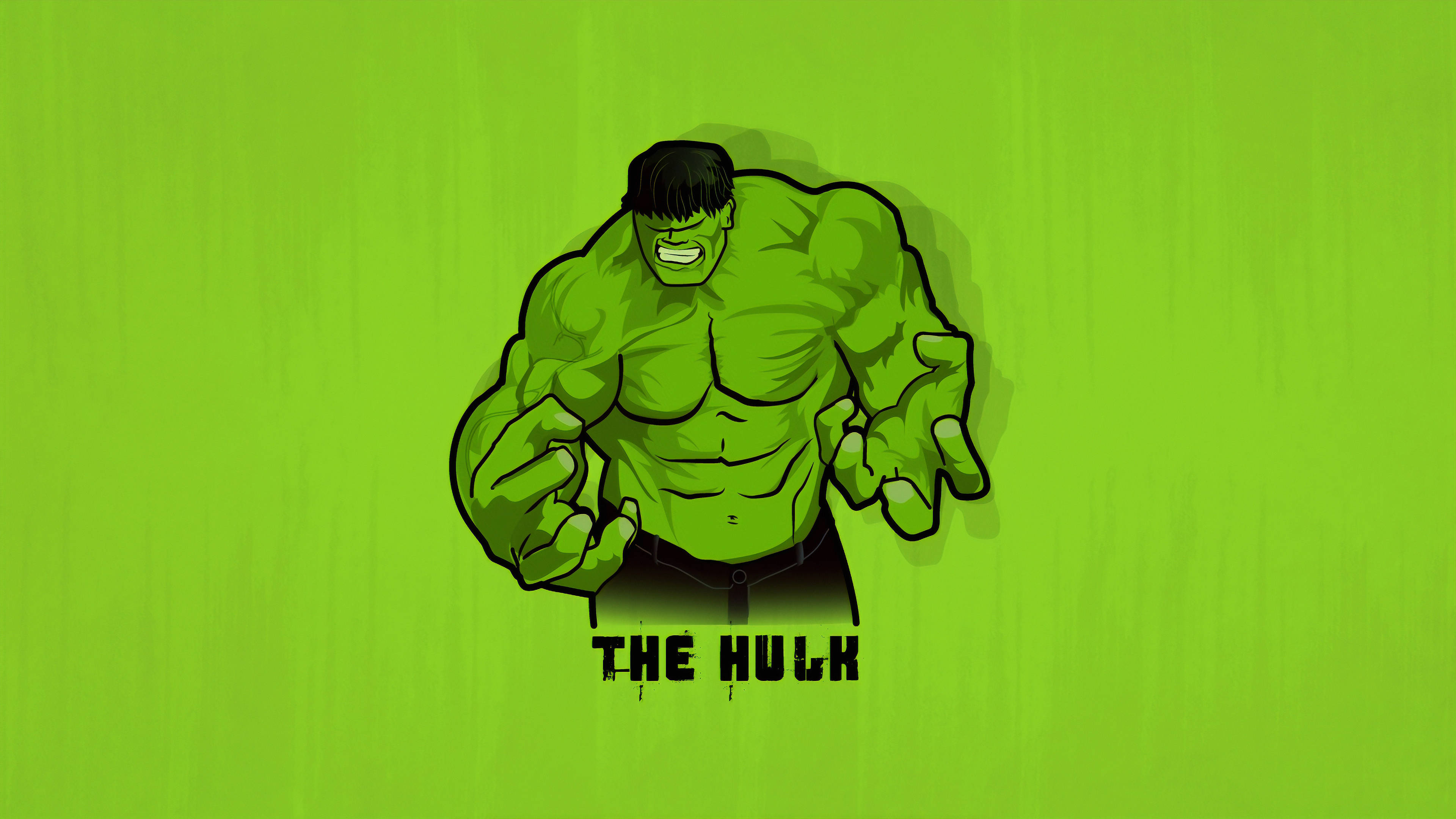 4K Hulk Smash Tối Giản Hình nền