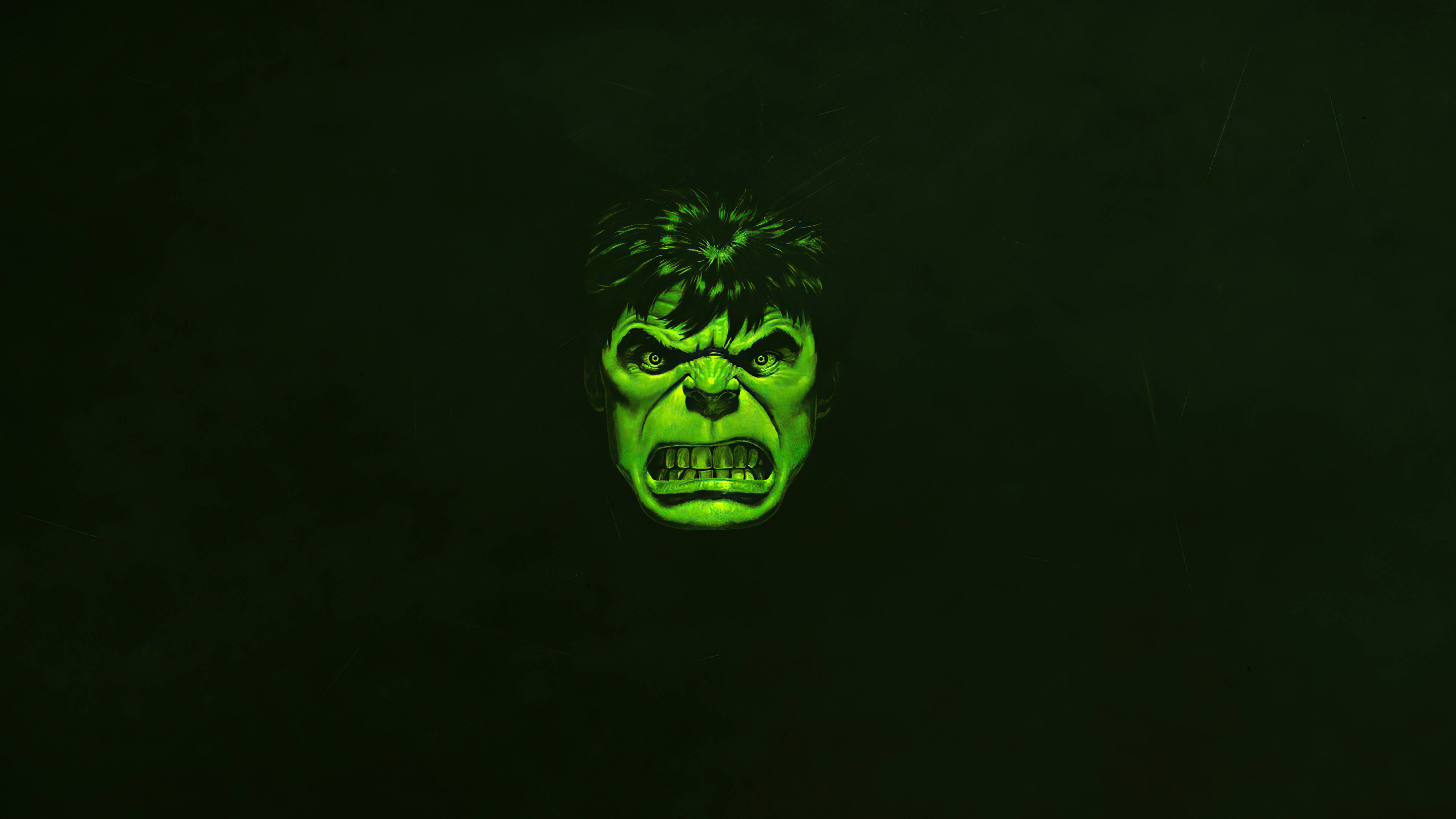 4K Hulk Xanh Tối Giản Hình nền