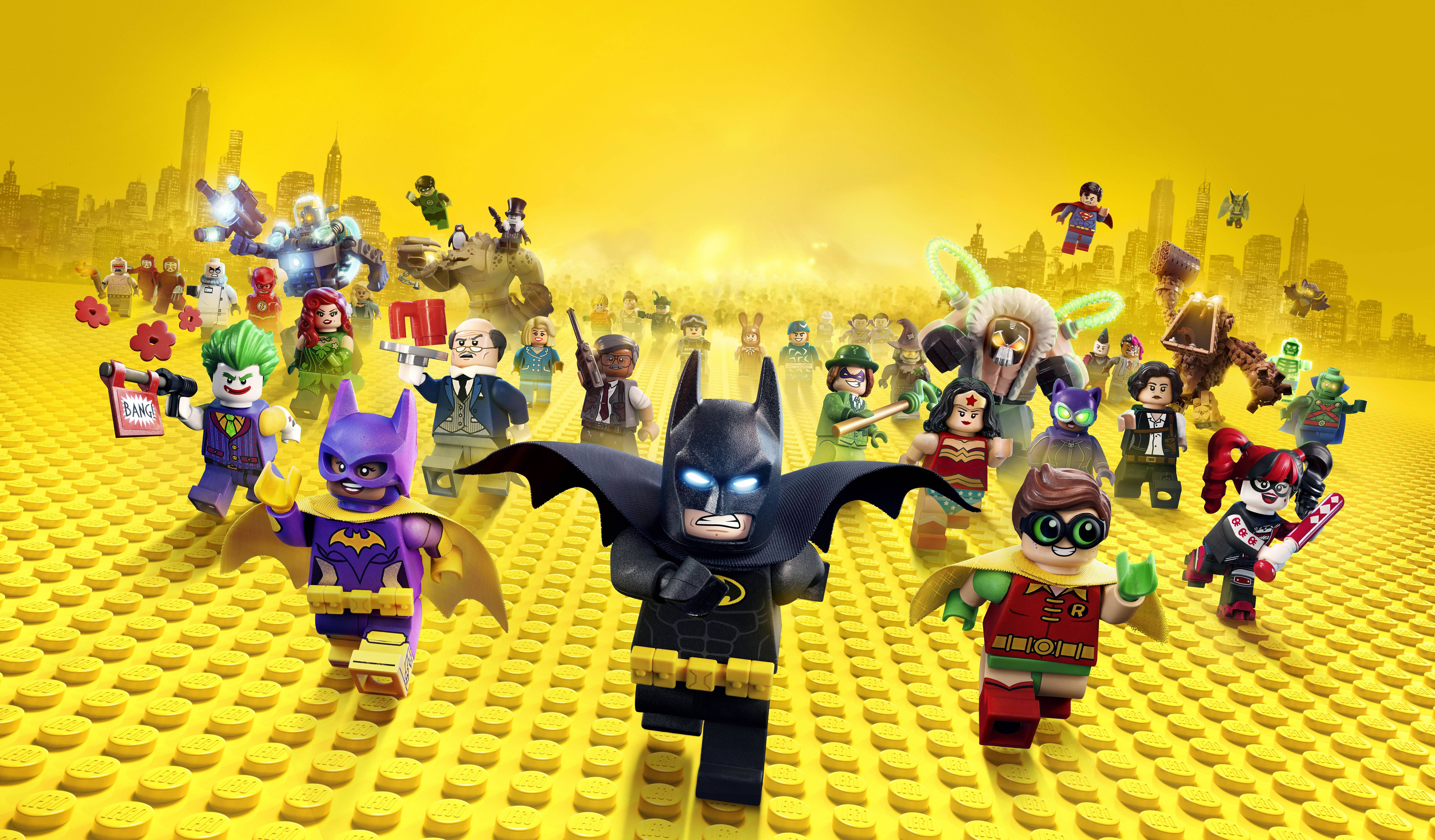 4K LEGO Batman và Những Người Bạn Hình nền