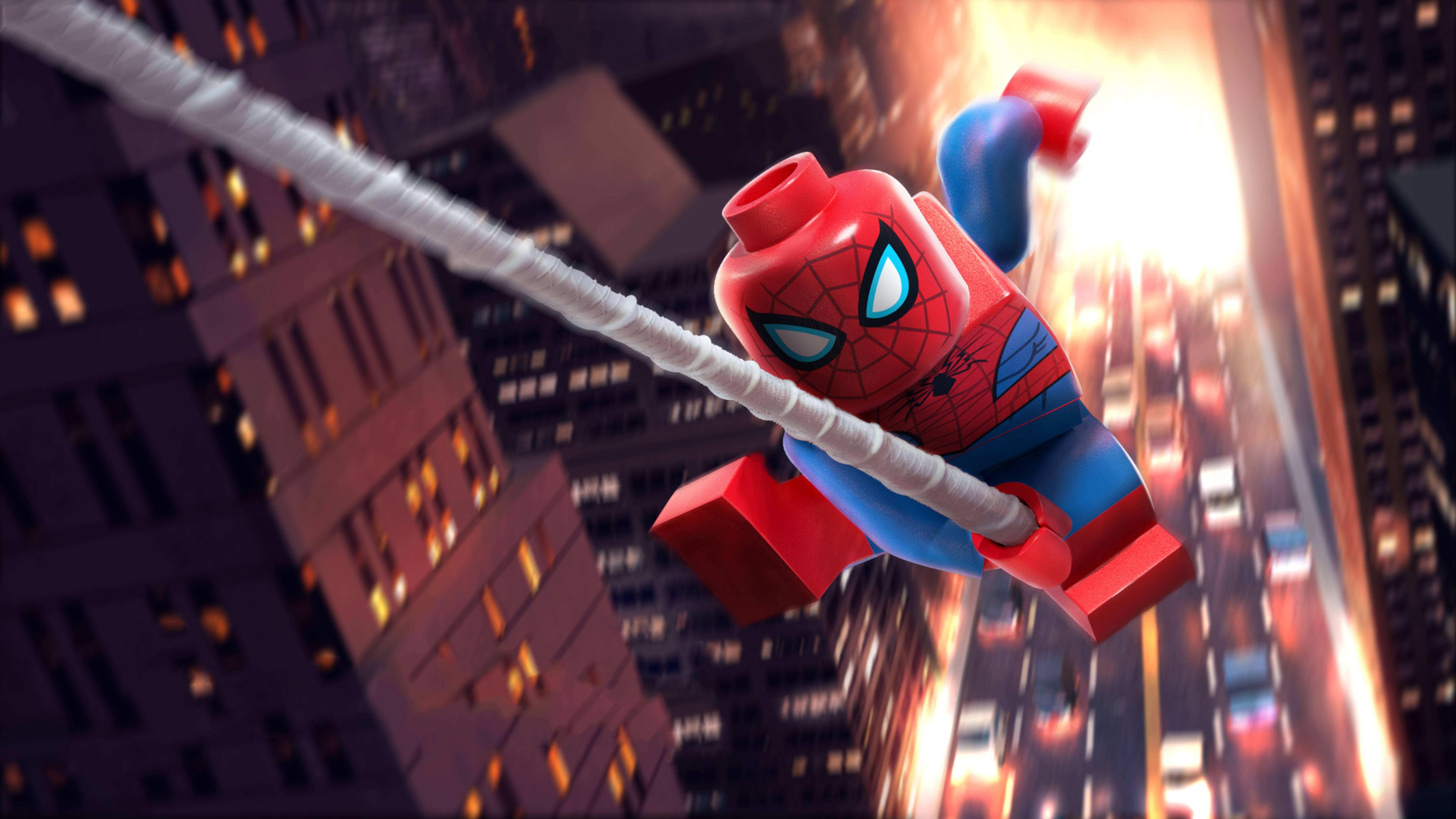 4K LEGO Người Nhện Hình nền