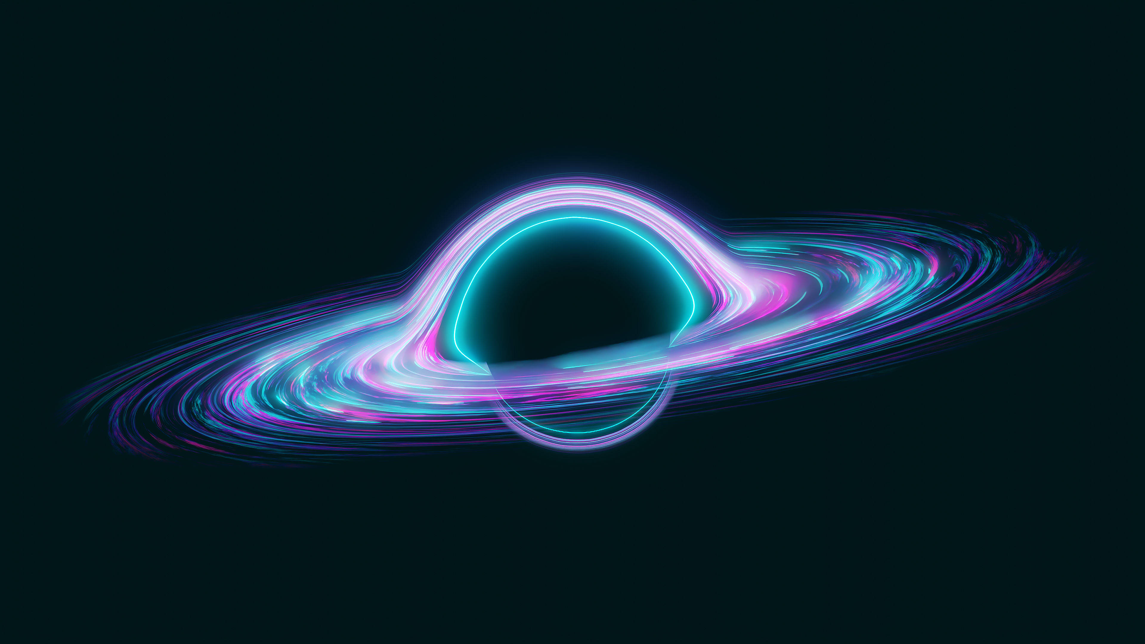 4K Lỗ Đen Neon Hình nền