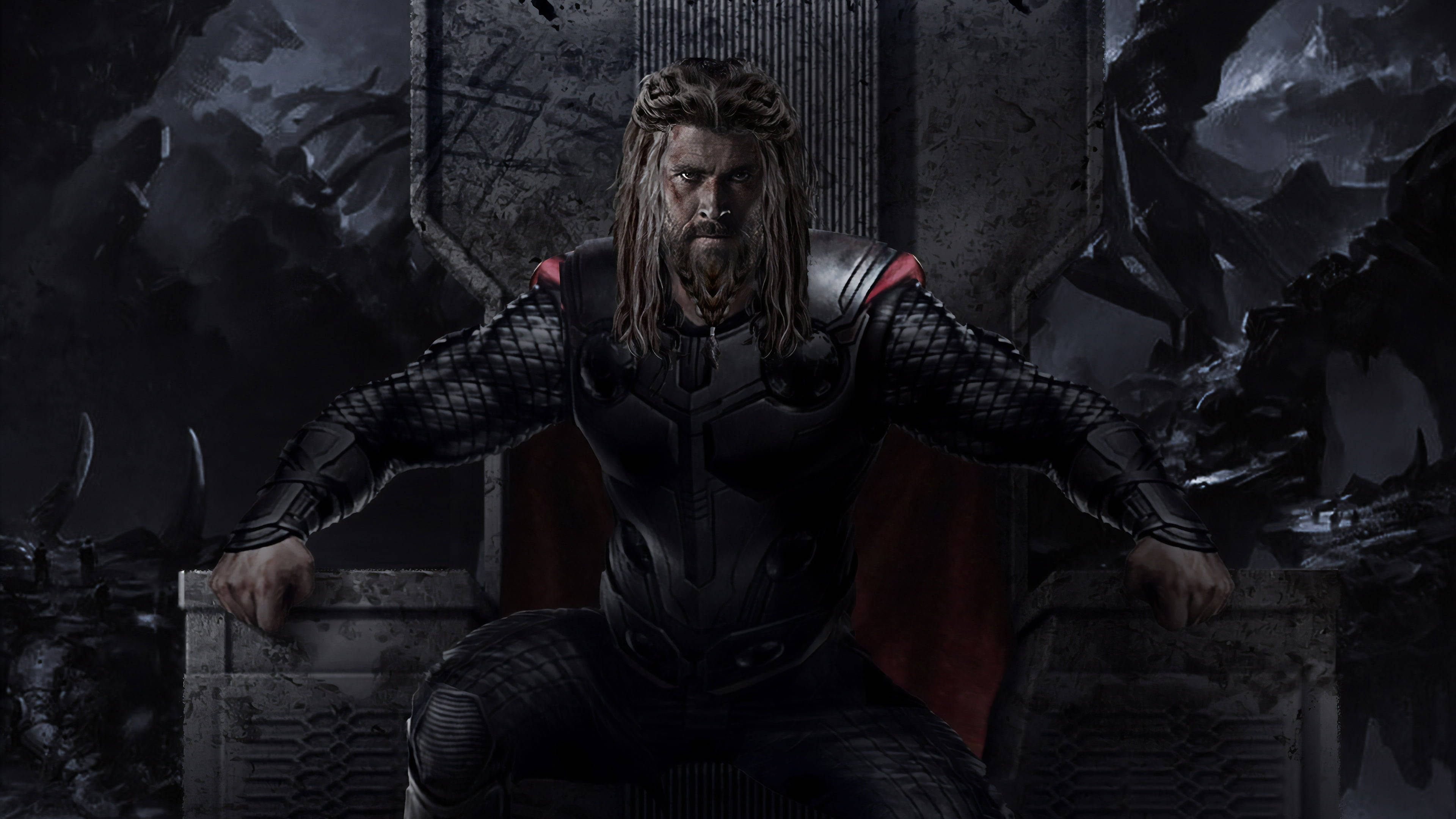 4K Thor: Tình Yêu và Sấm Sét Hình nền