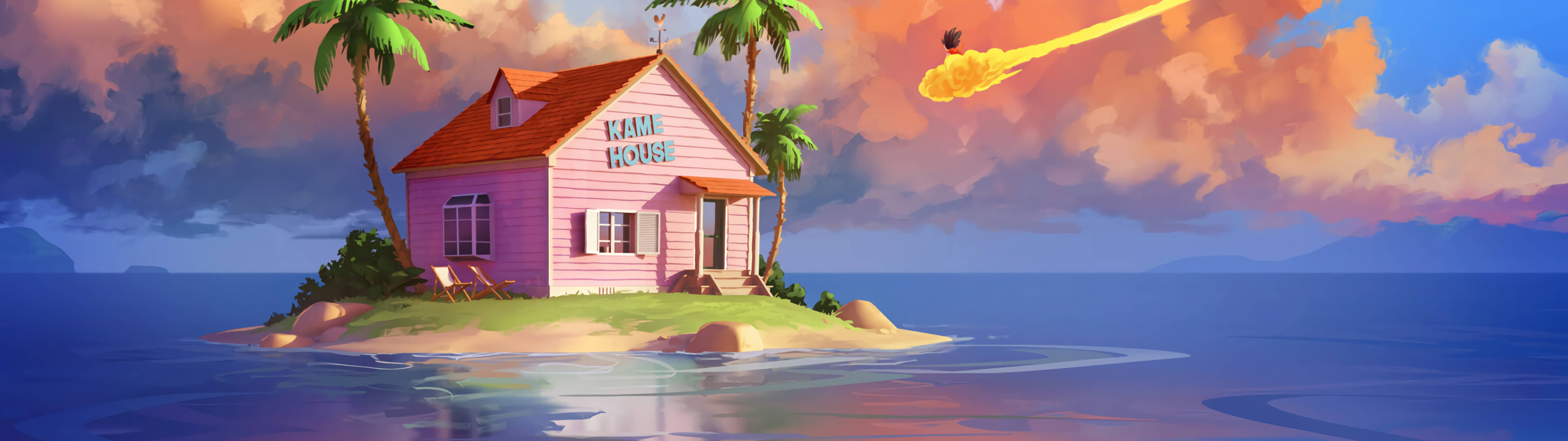 5120x1440 Kame House Game Dragonball Z Hình nền