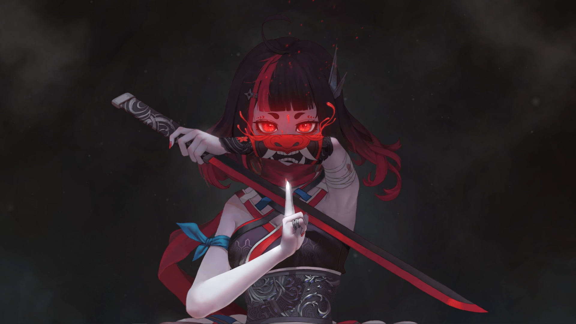 Ác quỷ Anime Đỏ Hình nền