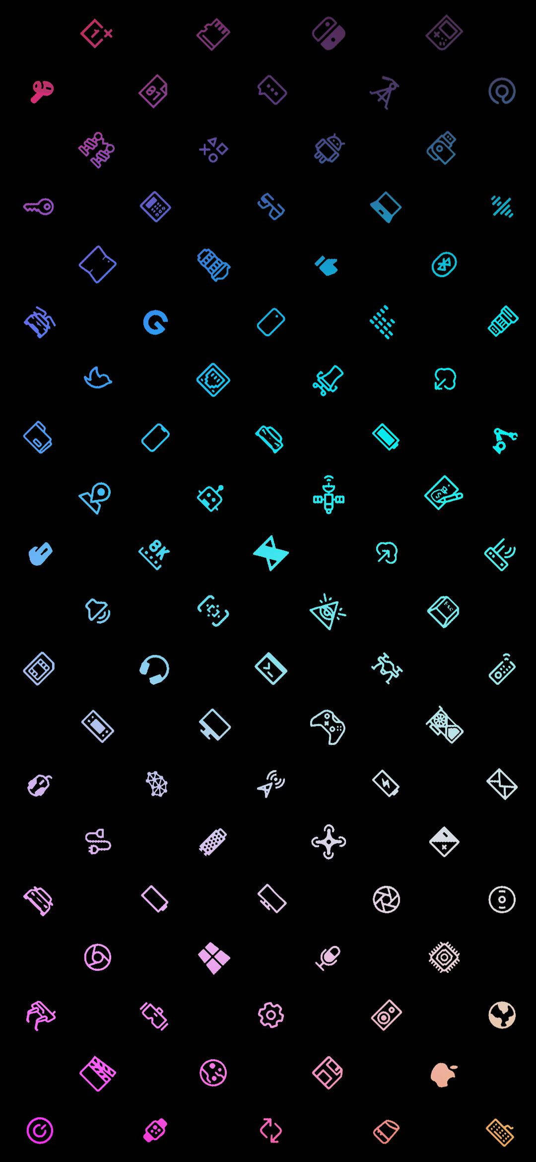 Aesthetic Icons Gaming Logo HD Hình nền