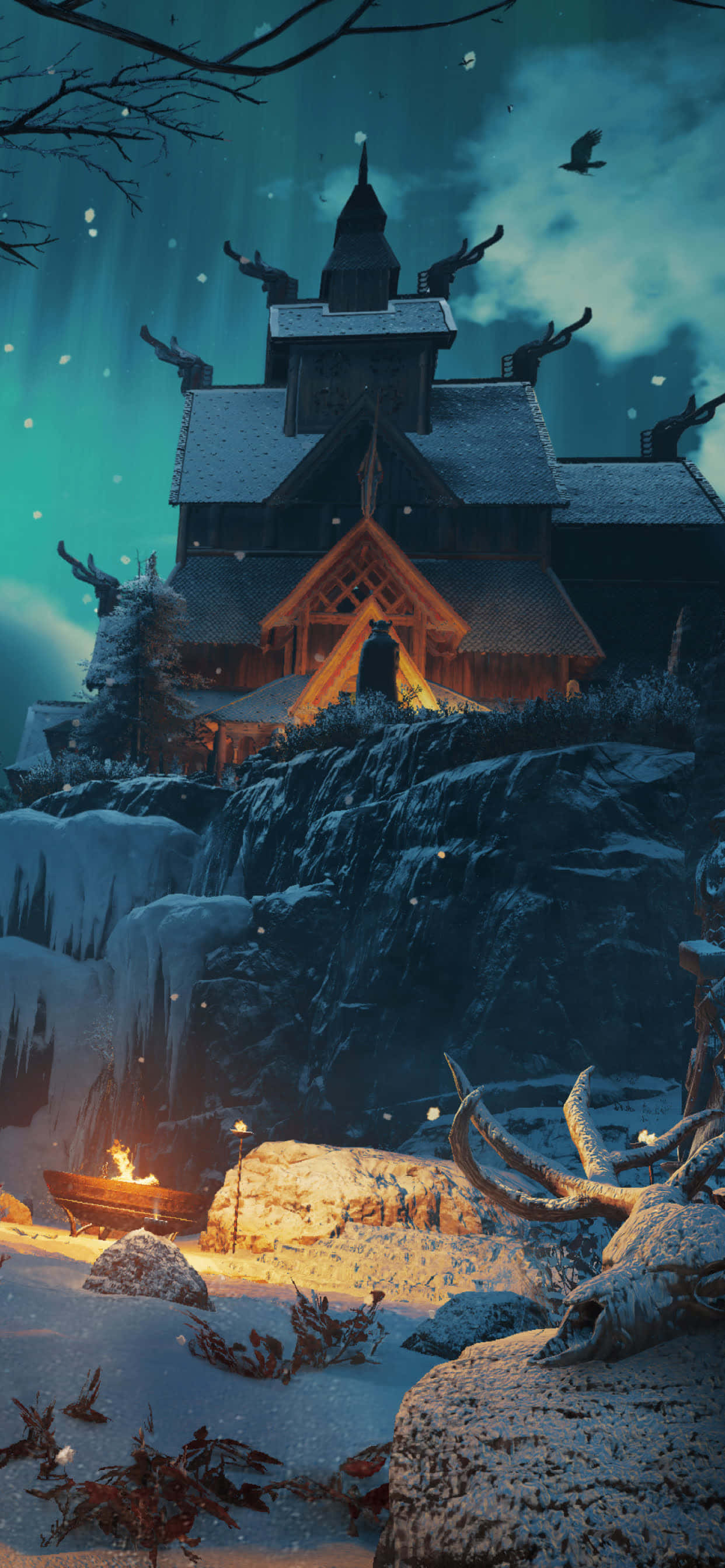 Đại Diện Ấn Tượng Của Assassin's Creed Valhalla Trên iPhone XS Max Hình nền