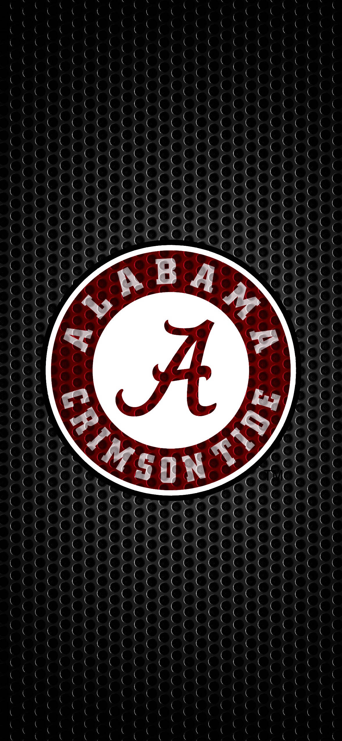 Alabama Crimson Tide Nghệ thuật kim loại đen Hình nền