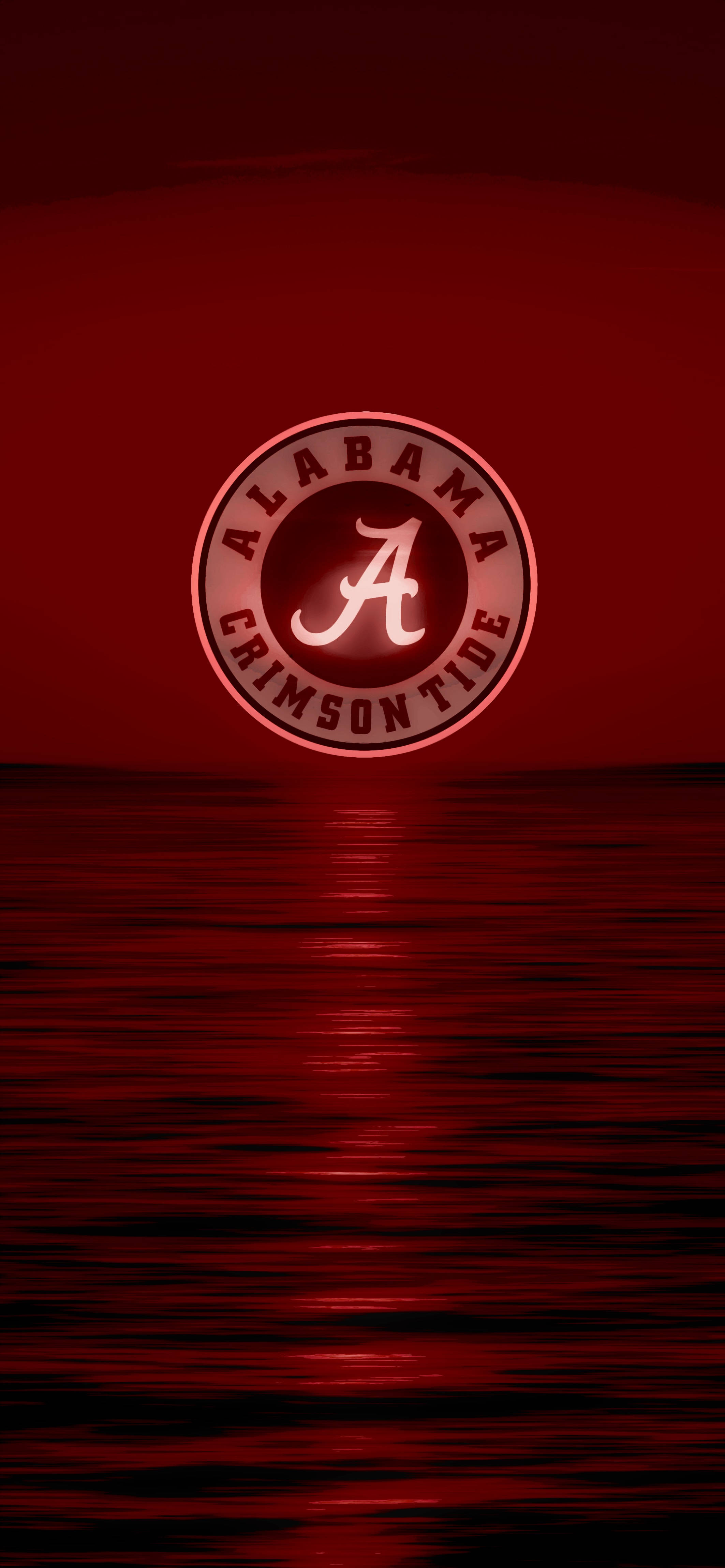 Alabama Crimson Tide Hoàng Hôn Tối Hình nền