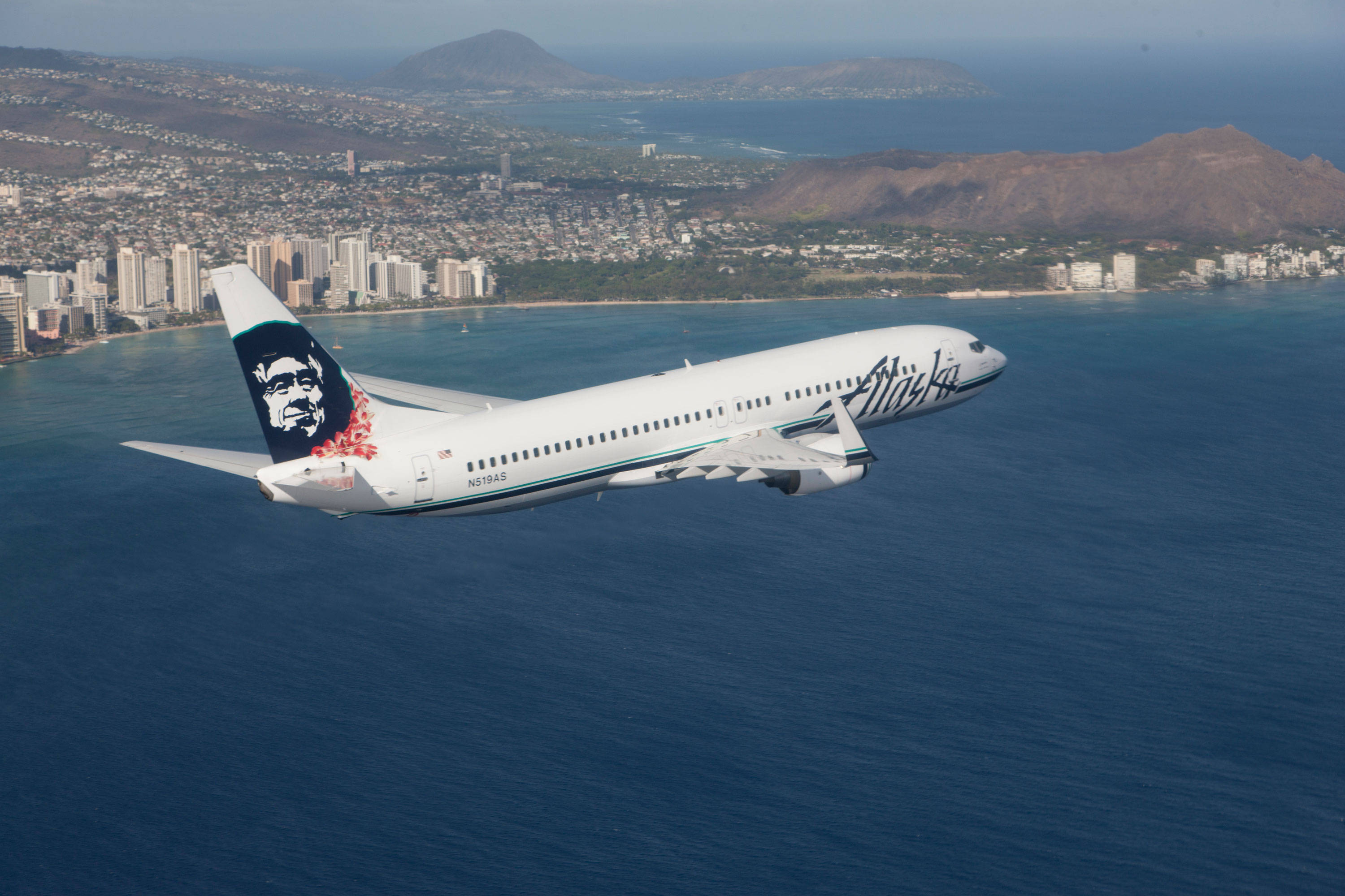Alaska Airlines Bay Trên Đại Dương Hình nền
