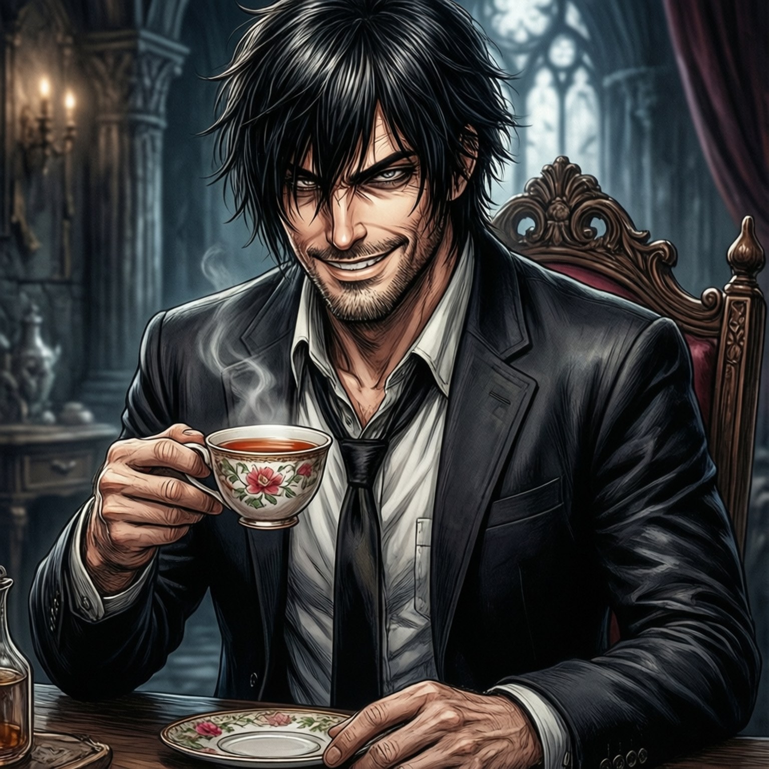 Alucard Uống Trà Hình nền
