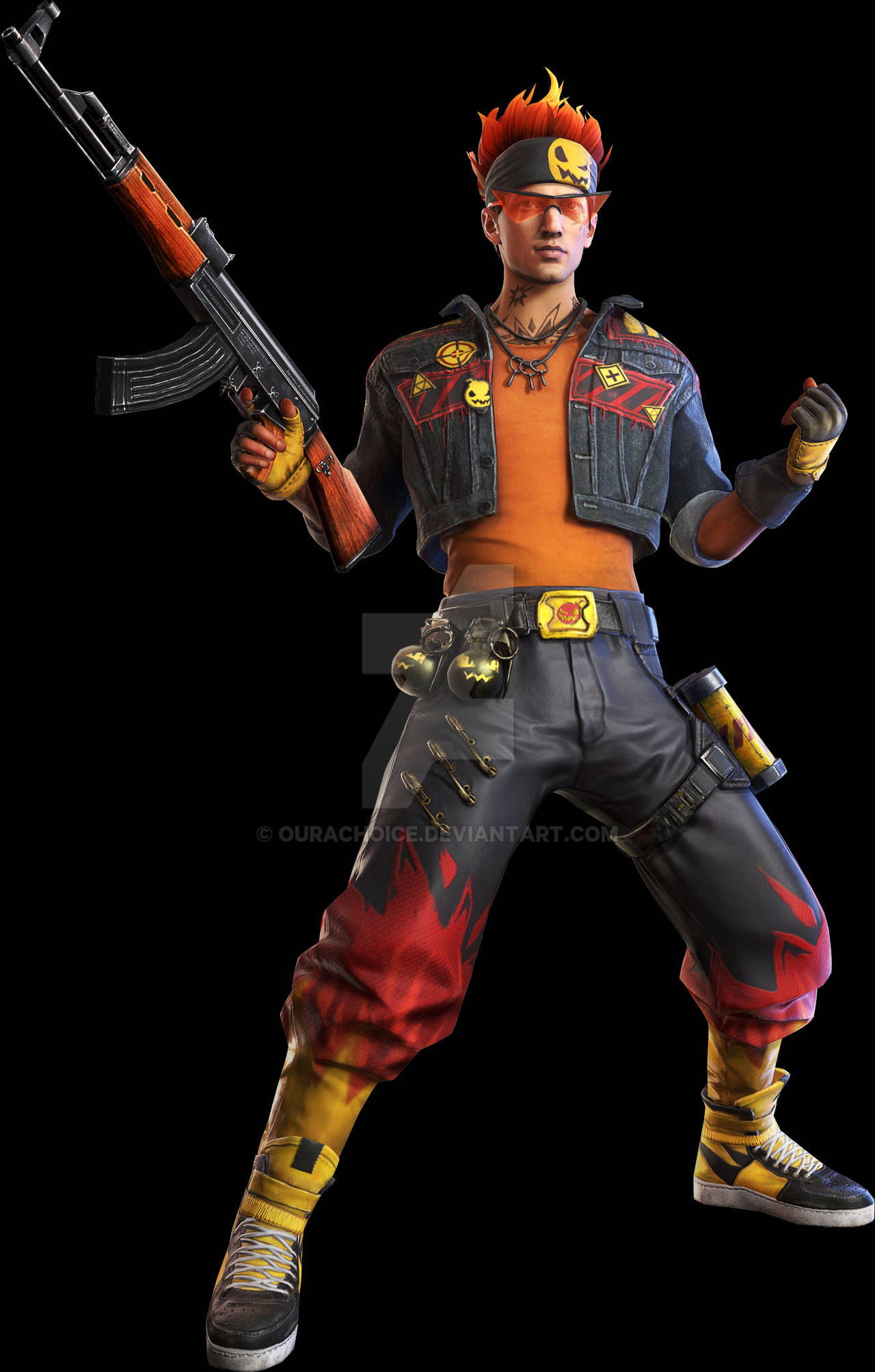 Alvaro trong vai nhân vật Free Fire Hình nền