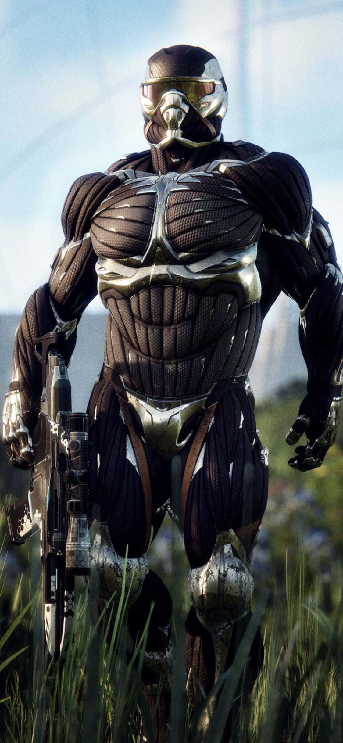 Đắm chìm trong thế giới thực tế ảo mạng qua trải nghiệm chơi game tương lai của Crysis 3 trên iPhone X. Hình nền