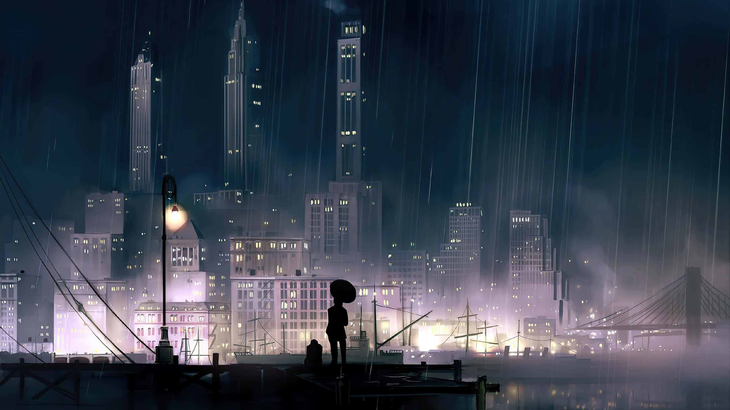 Đắm chìm trong vẻ đẹp của Thành phố Anime! Hình nền