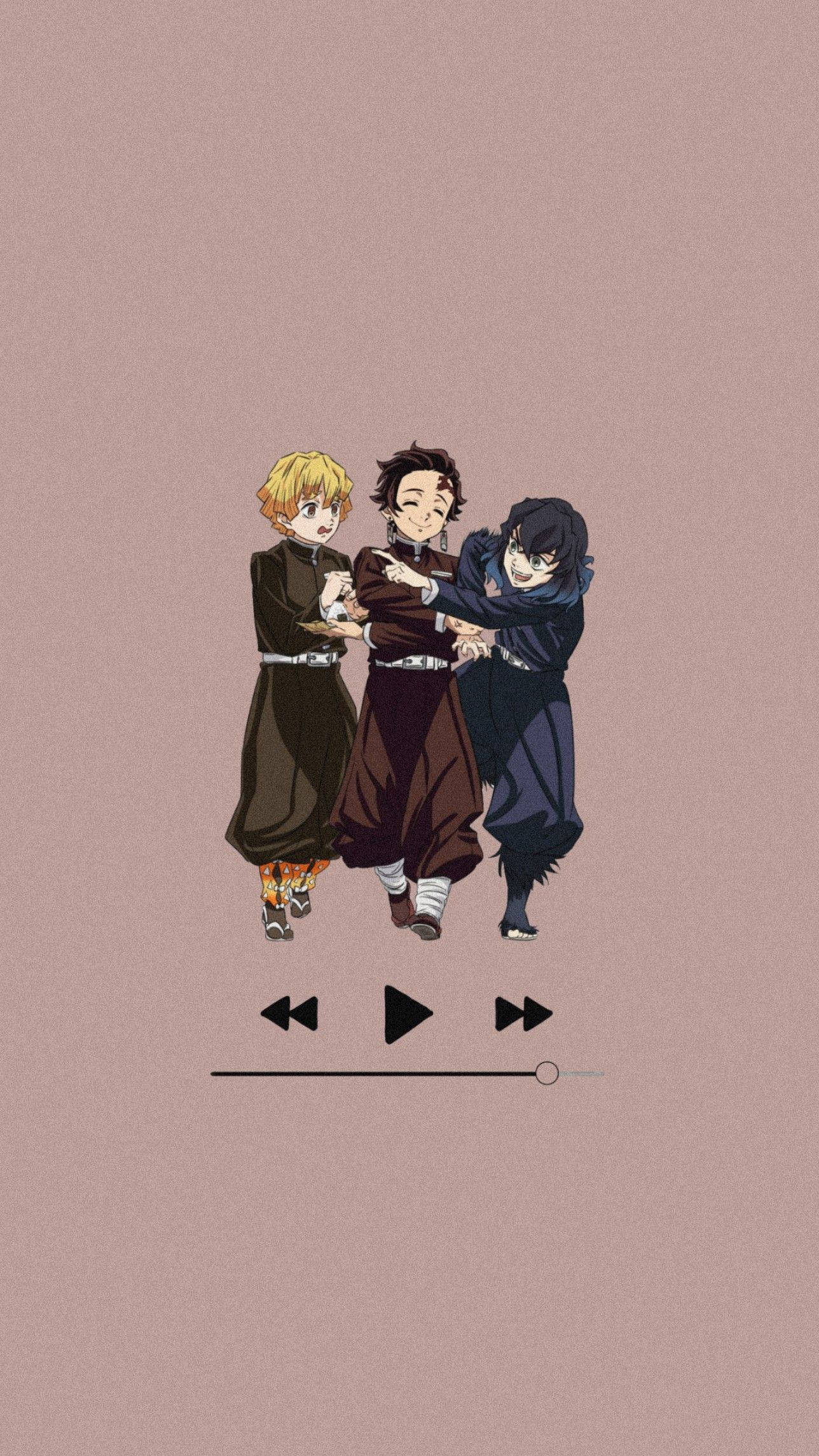 Âm nhạc thẩm mỹ iPhone Demon Slayer Boys Hình nền