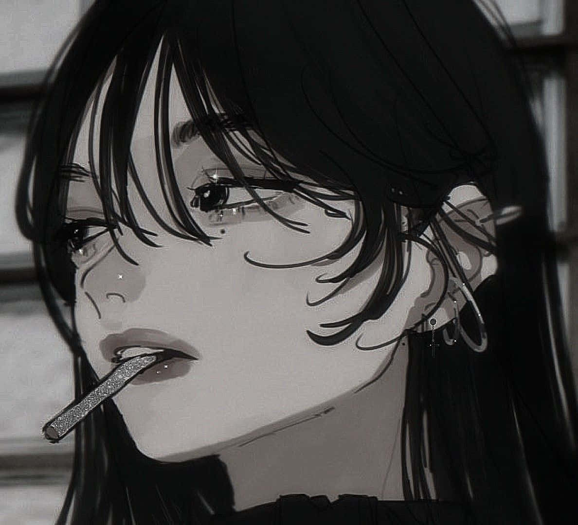 Ảnh đại diện anime nữ hút thuốc Hình nền