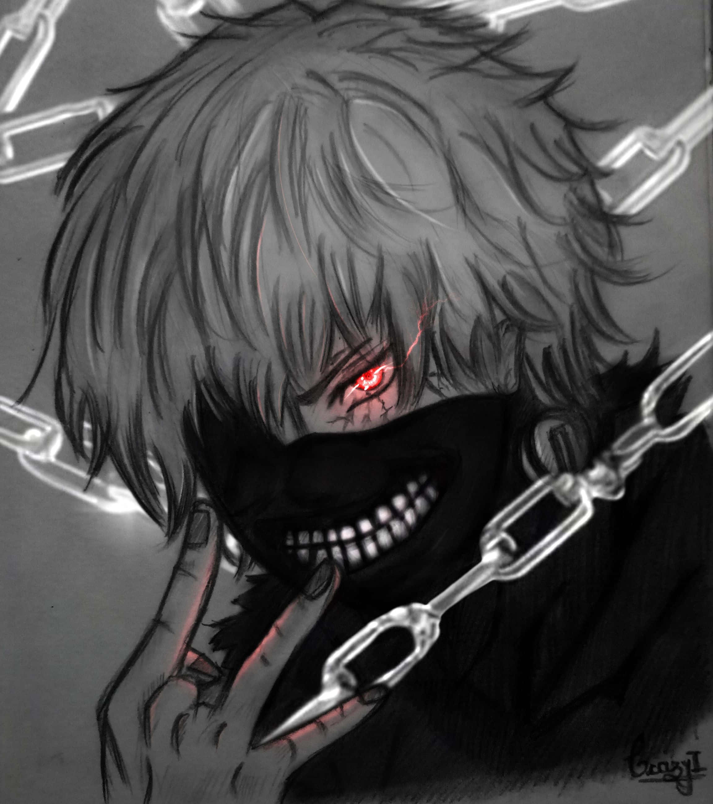 Ảnh đại diện Kaneki thang xám Hình nền