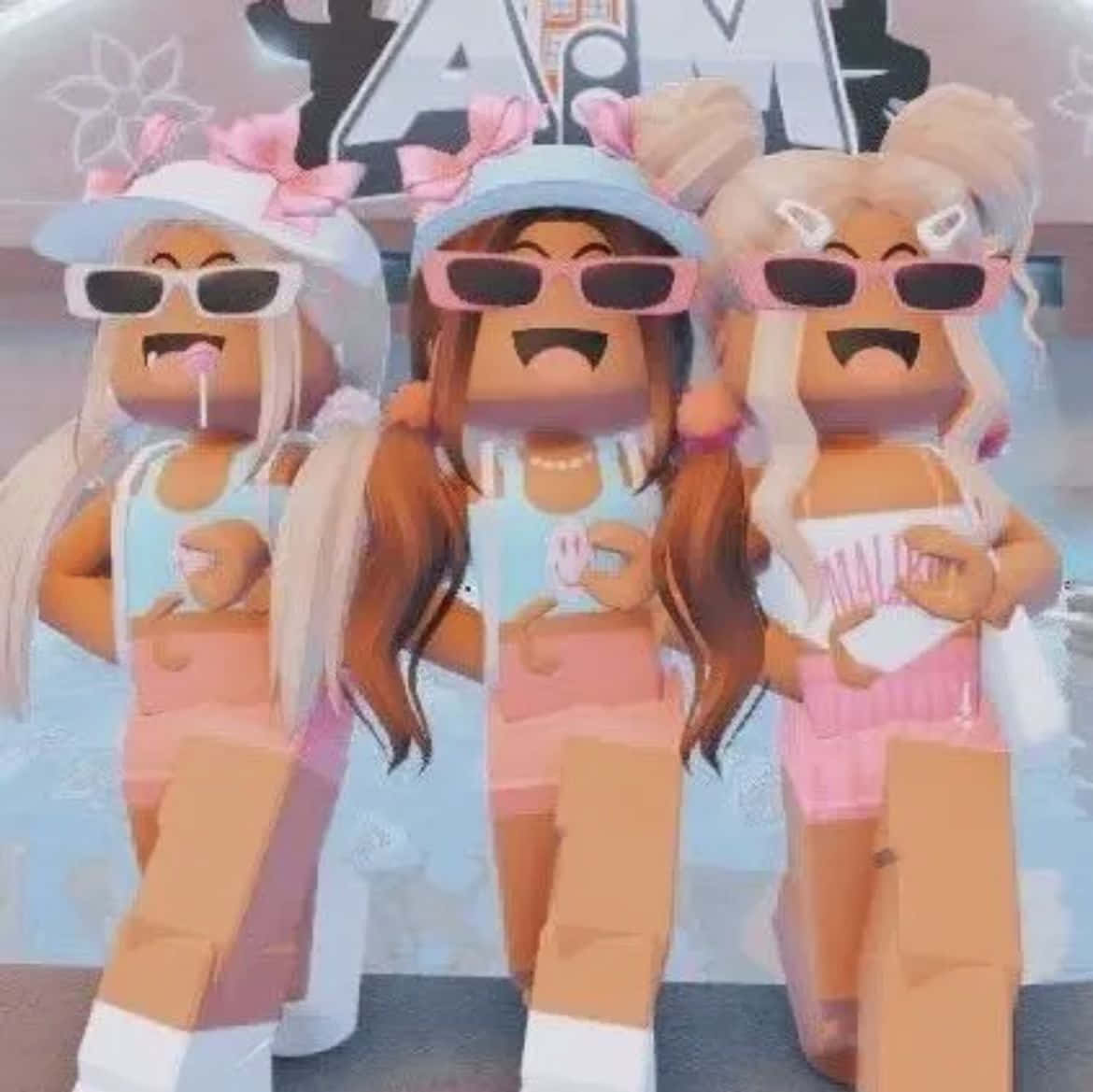 Ảnh đại diện Preppy Bộ ba Cô gái Roblox Hình nền