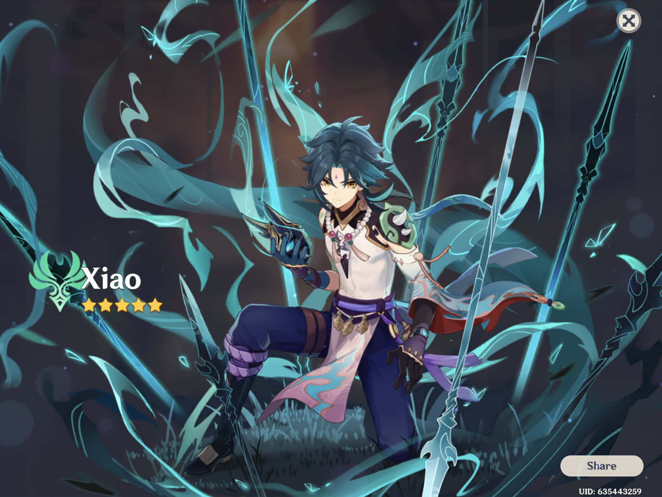 Ảnh đại diện Xiao Splash Art Hình nền