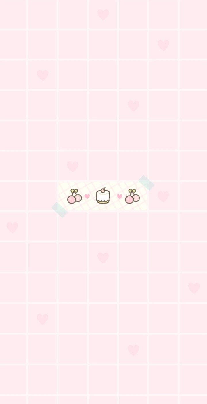 Anh đào Kawaii Hồng Hình nền
