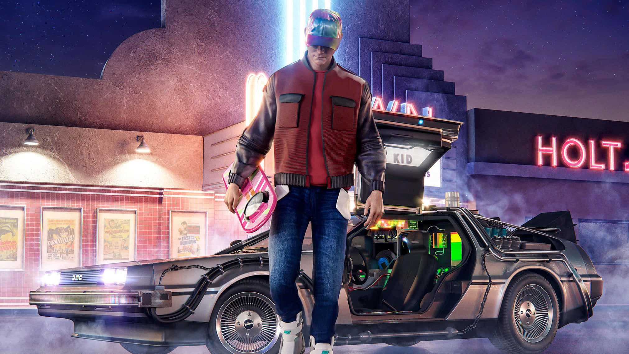Ảnh chụp màn hình game xe hơi Back to the Future Hình nền