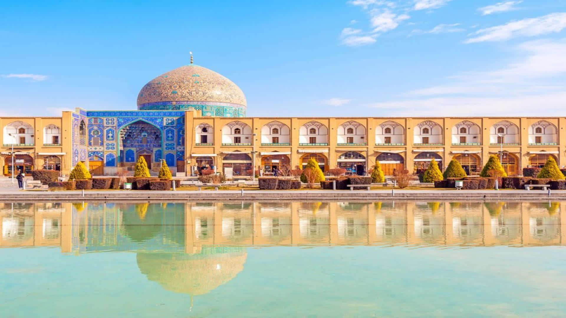 Ảnh chụp Nhà thờ Hồi giáo Isfahan rực rỡ Hình nền