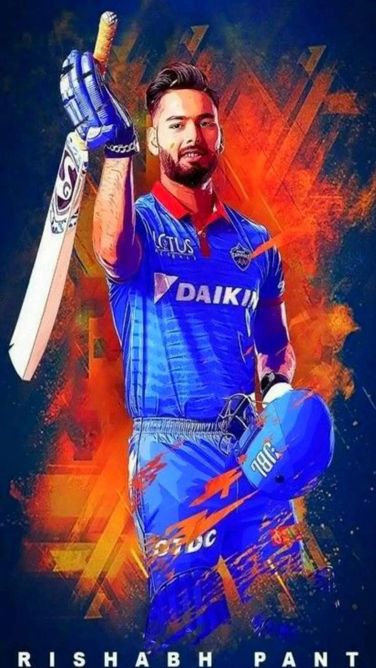 Ảnh Có Chữ Ký Của Pant – Delhi Capitals Hình nền