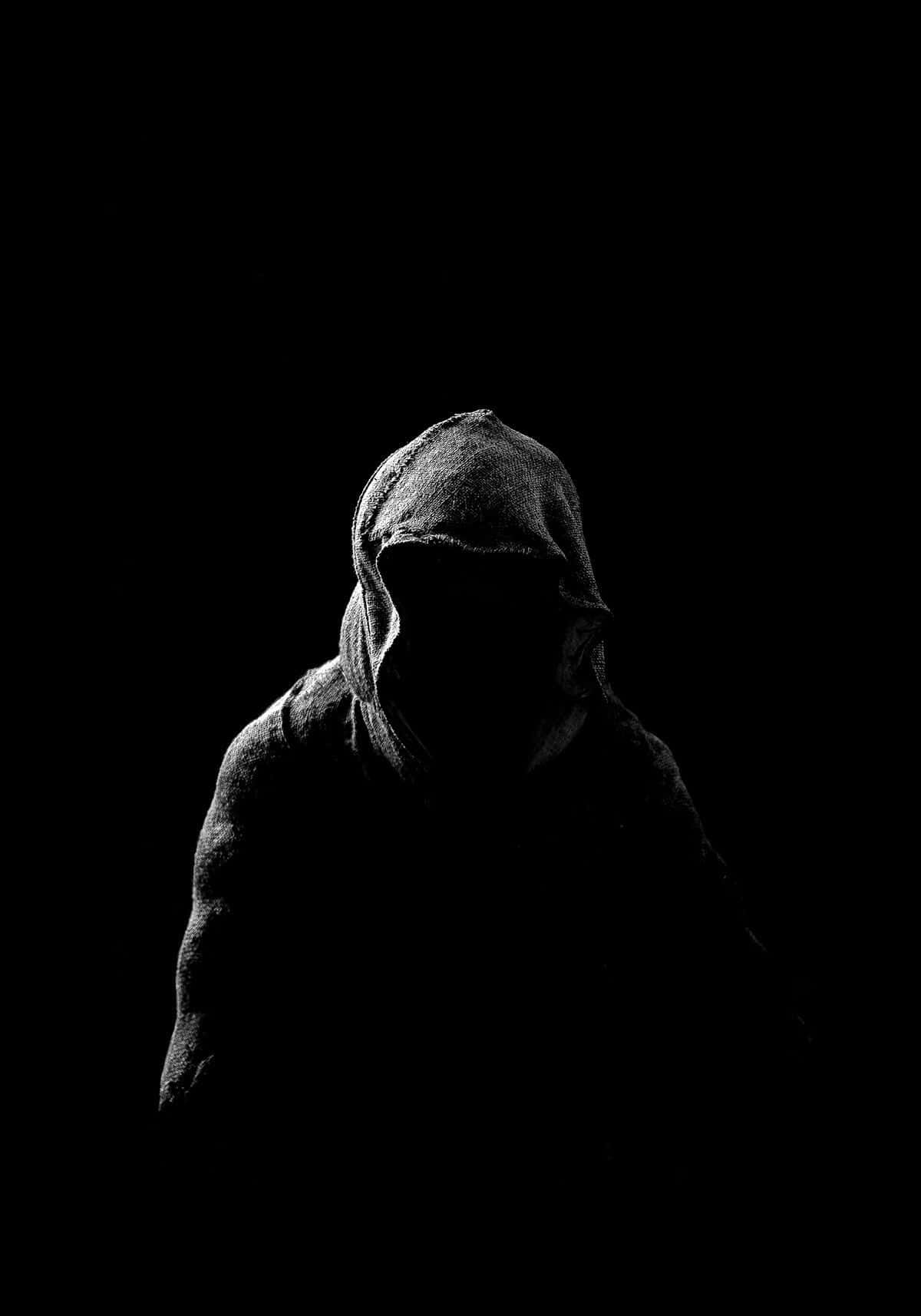 Ảnh đại diện creepy của người đàn ông trong bóng tối Hình nền