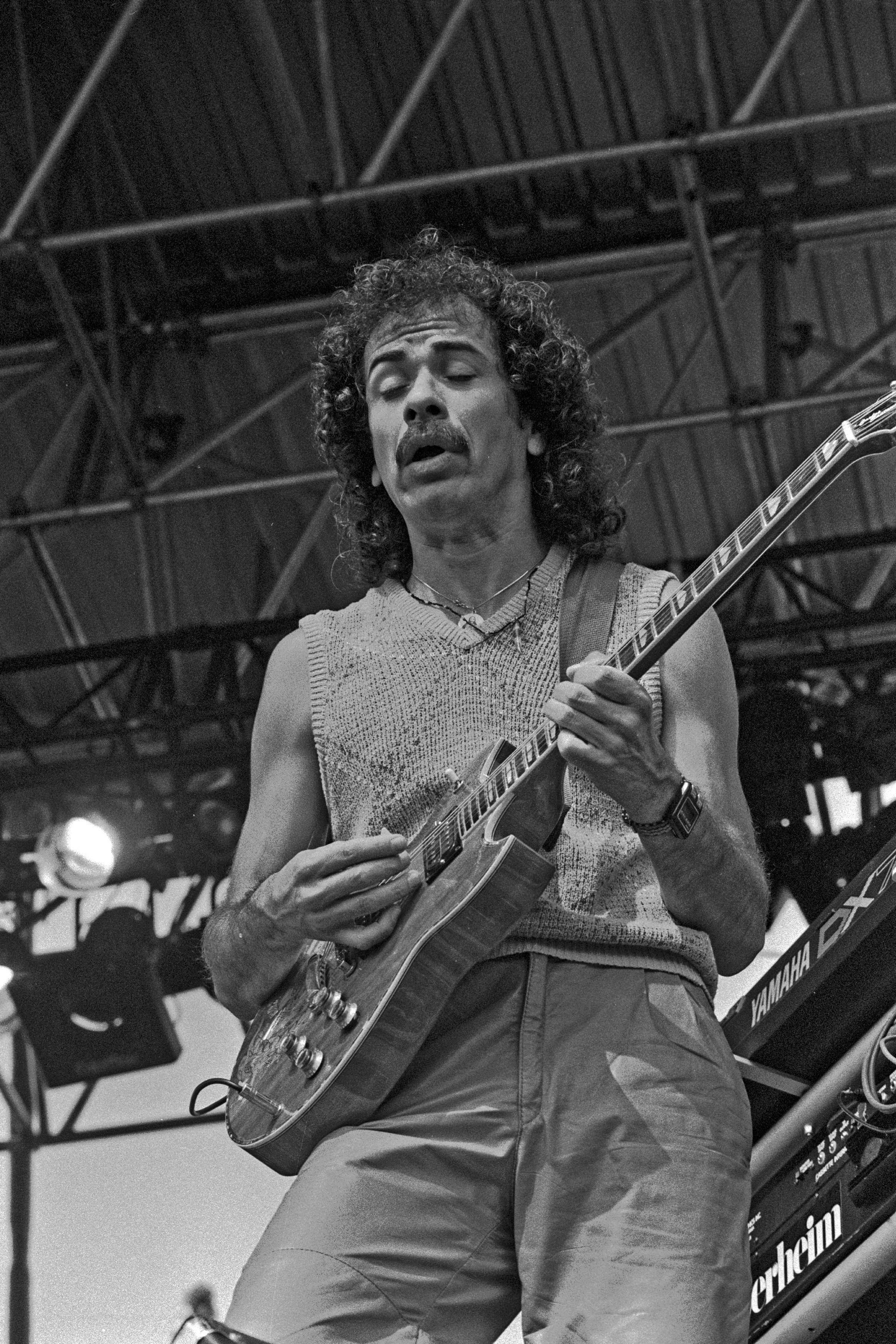 Ảnh Đen Trắng Carlos Santana Hình nền
