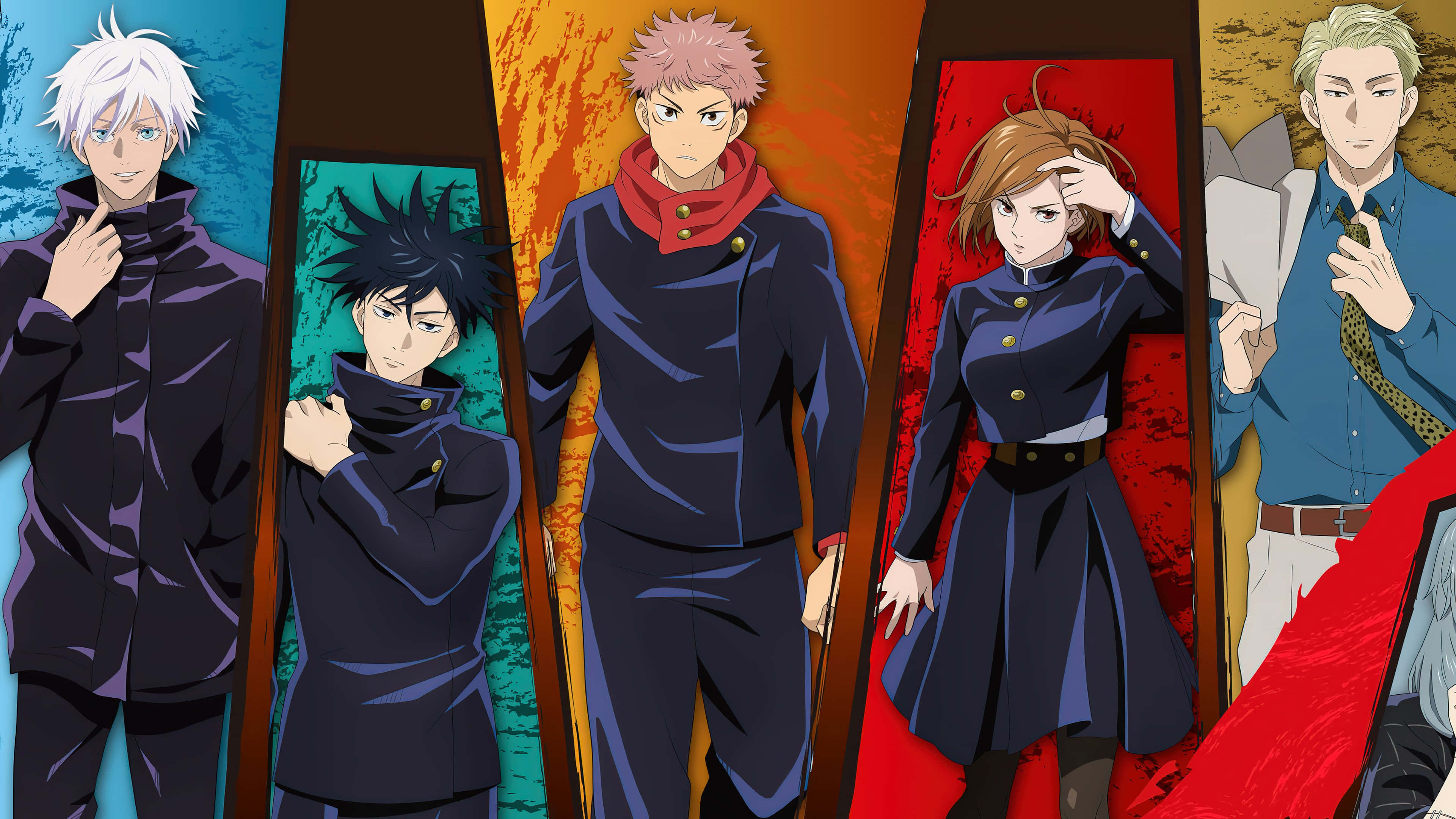 Ảnh ghép điện ảnh của tất cả nhân vật Anime yêu thích của bạn Hình nền