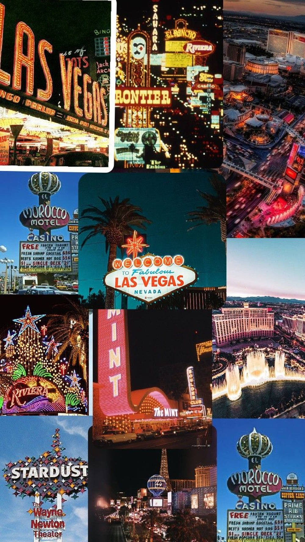Ảnh ghép nghệ thuật Las Vegas iPhone Hình nền