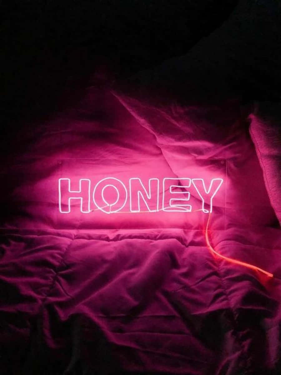 Ánh lấp lánh giữa trưa theo phong cách thẩm mỹ hồng neon Hình nền