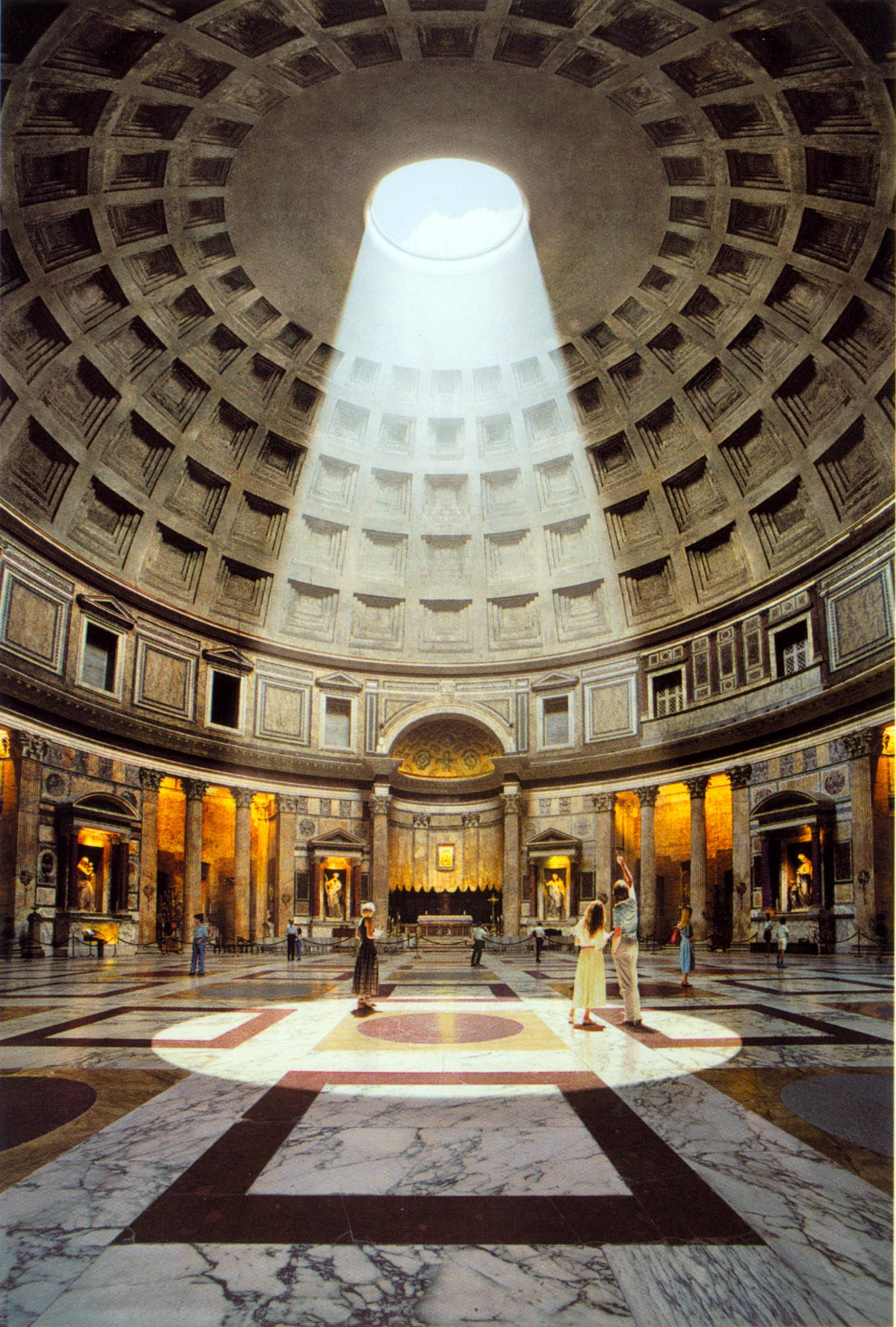 Ánh Nắng Pantheon Chiếu Thẳng Xuống Hình nền