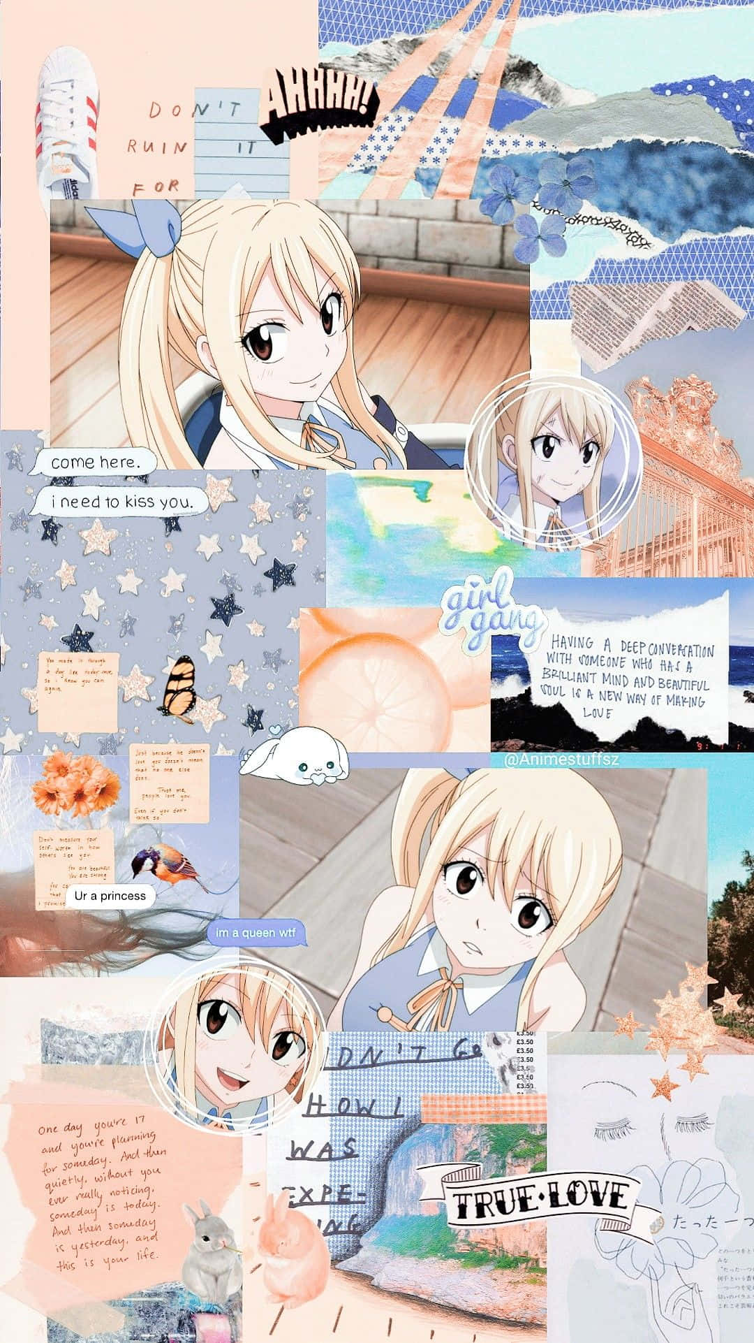 Ảnh nền ghép ảnh nghệ thuật Fairy Tail Hình nền