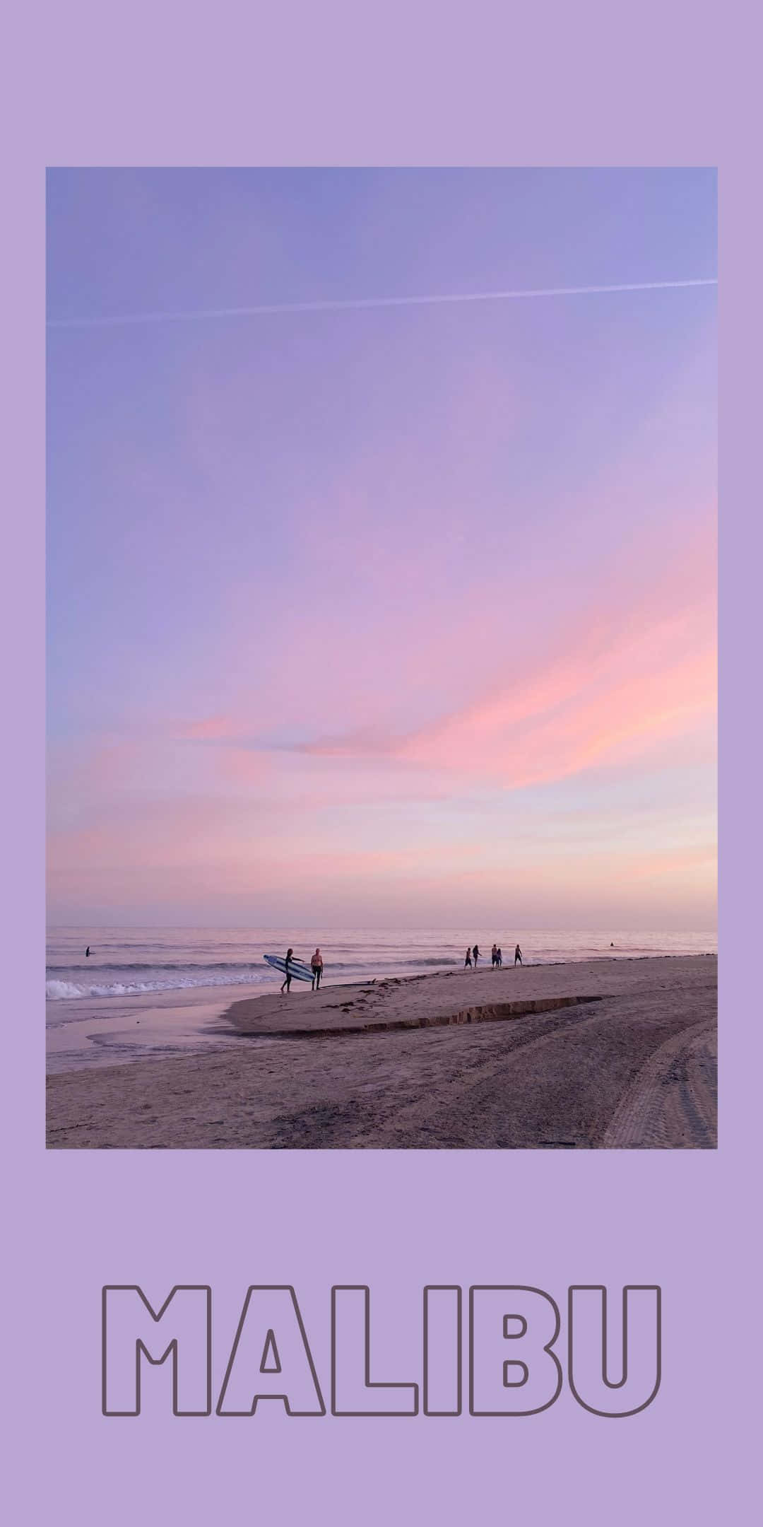 Ảnh nền Lavender Beach cho Pixel 3 Malibu Hình nền