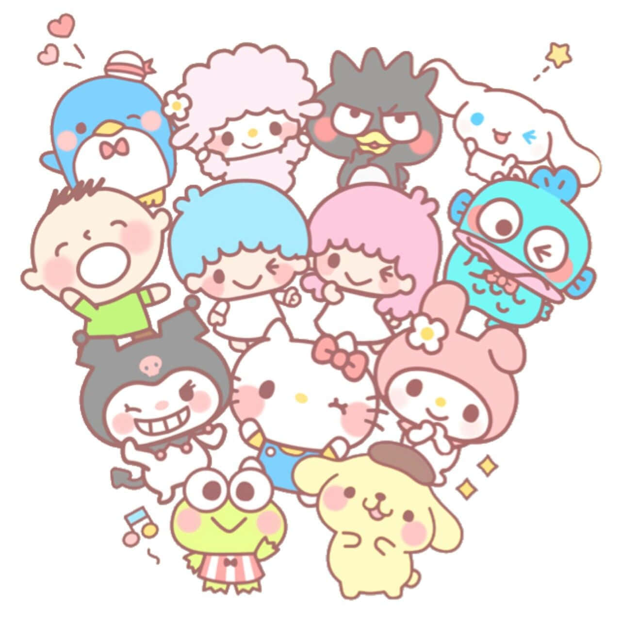 Ảnh Nhóm Bạn Hello Kitty Hình nền
