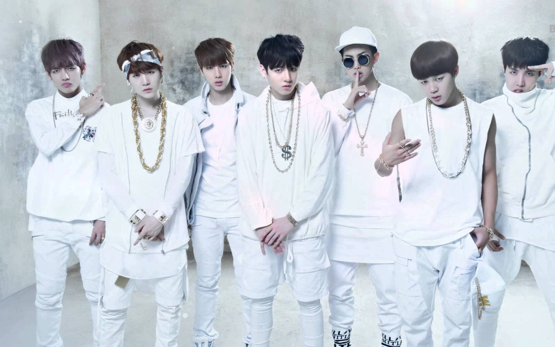 Ảnh nhóm BTS toàn trắng Hình nền
