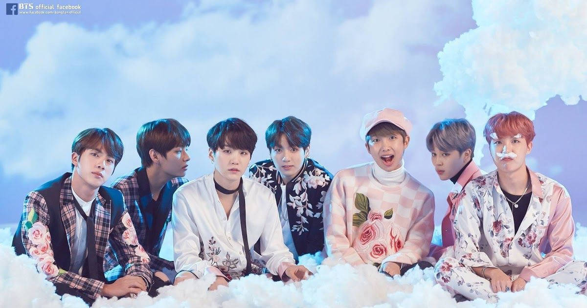 Ảnh nhóm BTS trên mây Hình nền