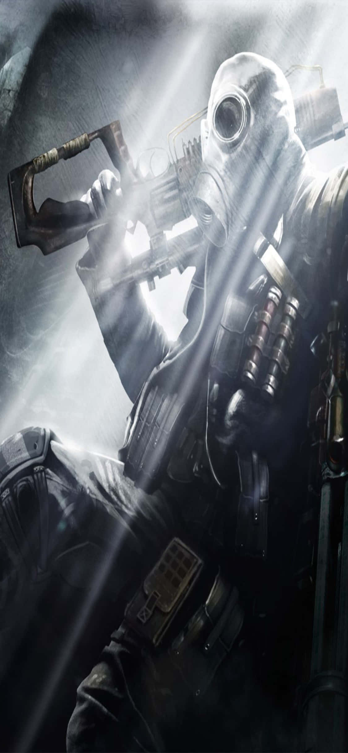 Ánh sáng chói lòa iPhone X Metro Last Light Background Hình nền