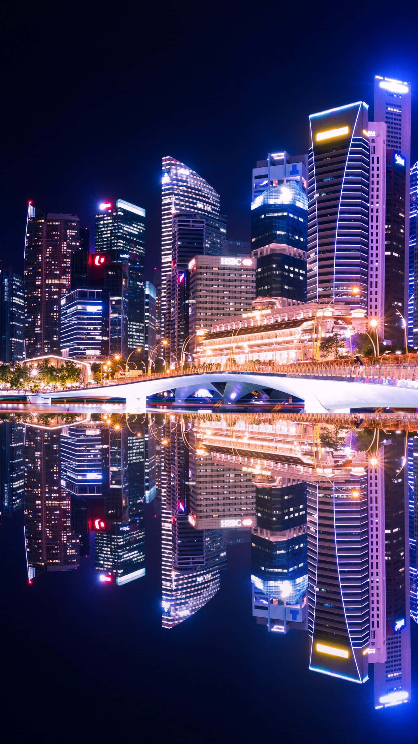 Ánh sáng Thành phố Neon Hình nền