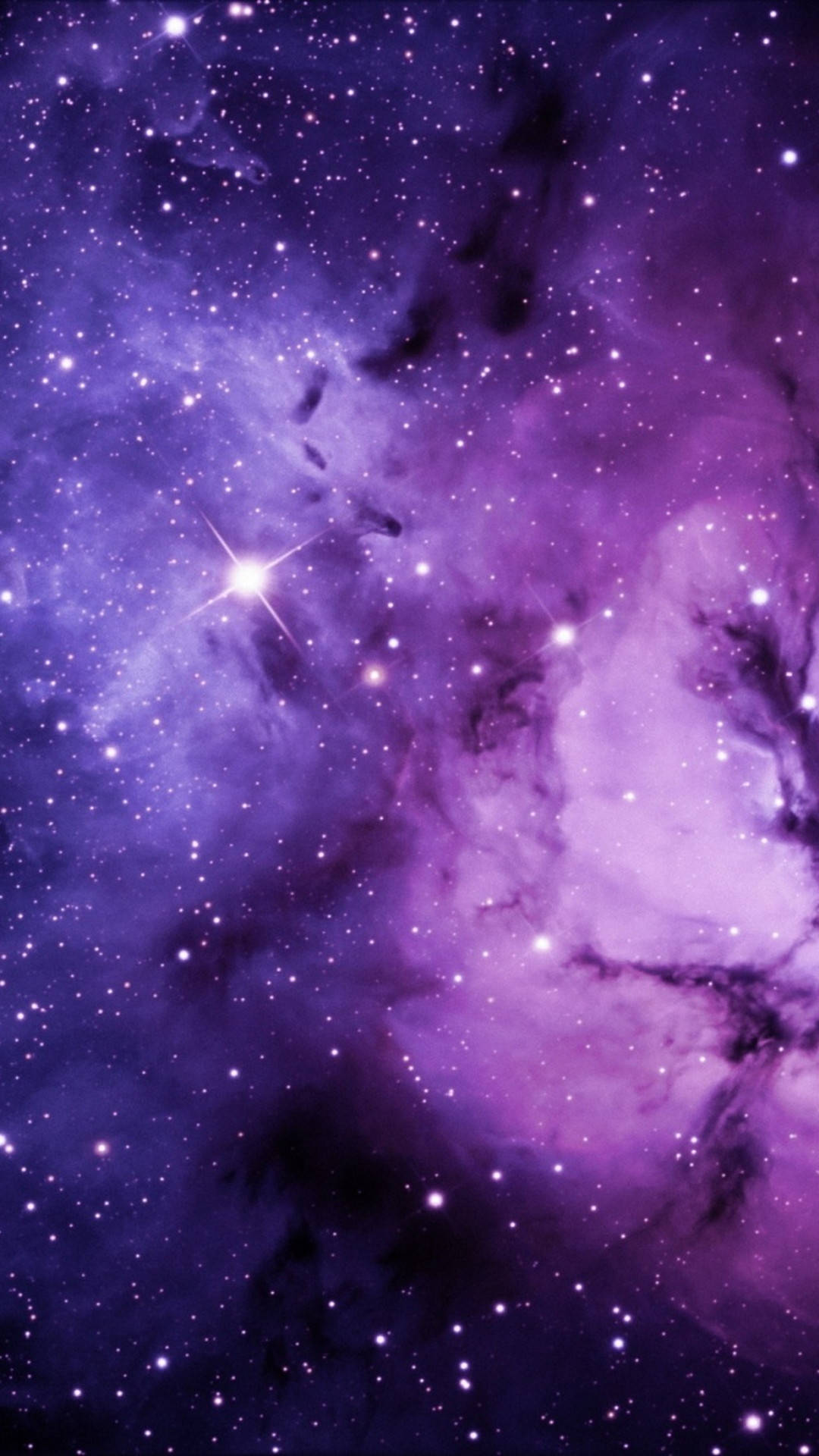 Ánh Sao Tím Nhạt Trong Không Gian Hình nền