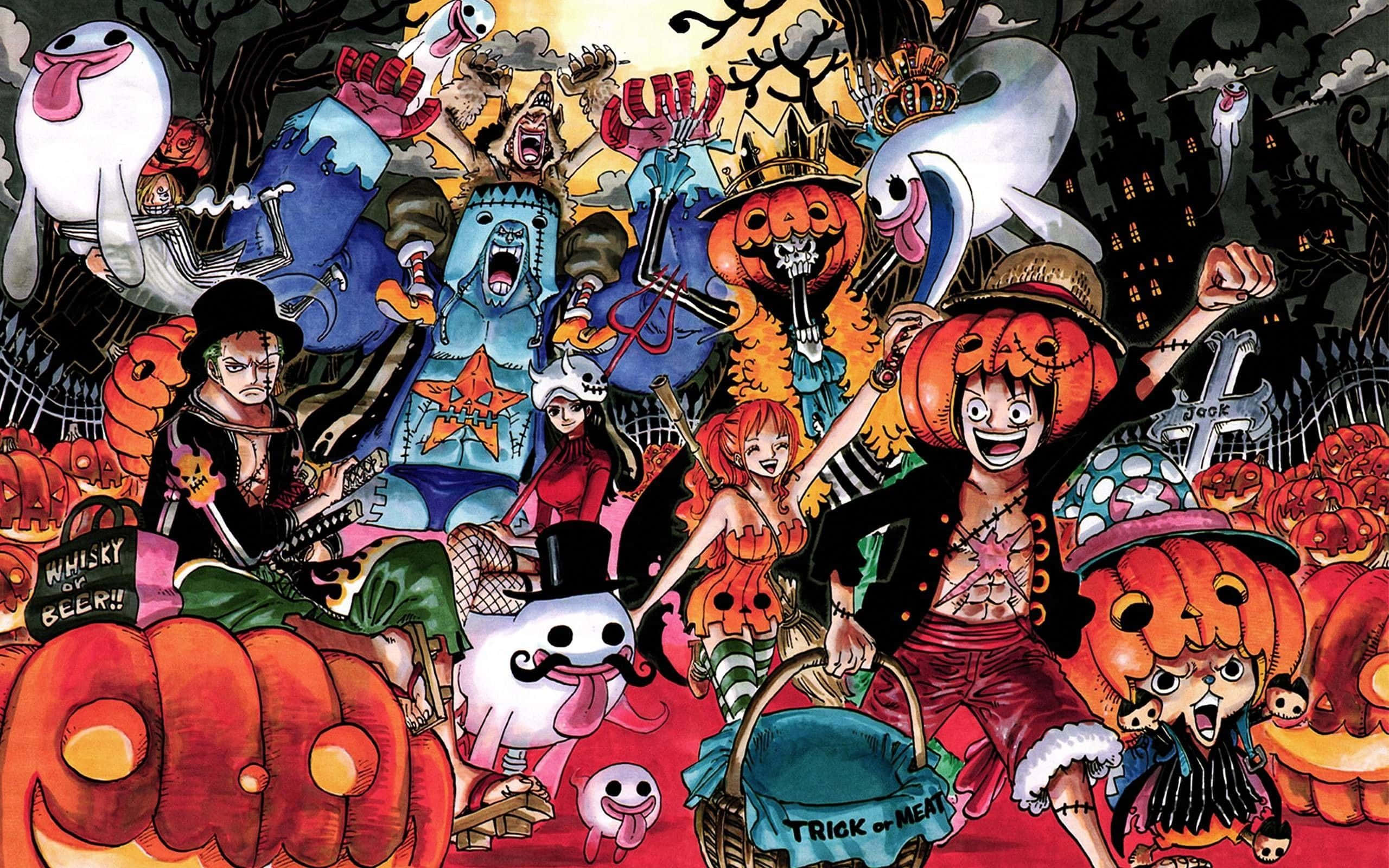 Ảnh tiệc Halloween One Piece Hình nền