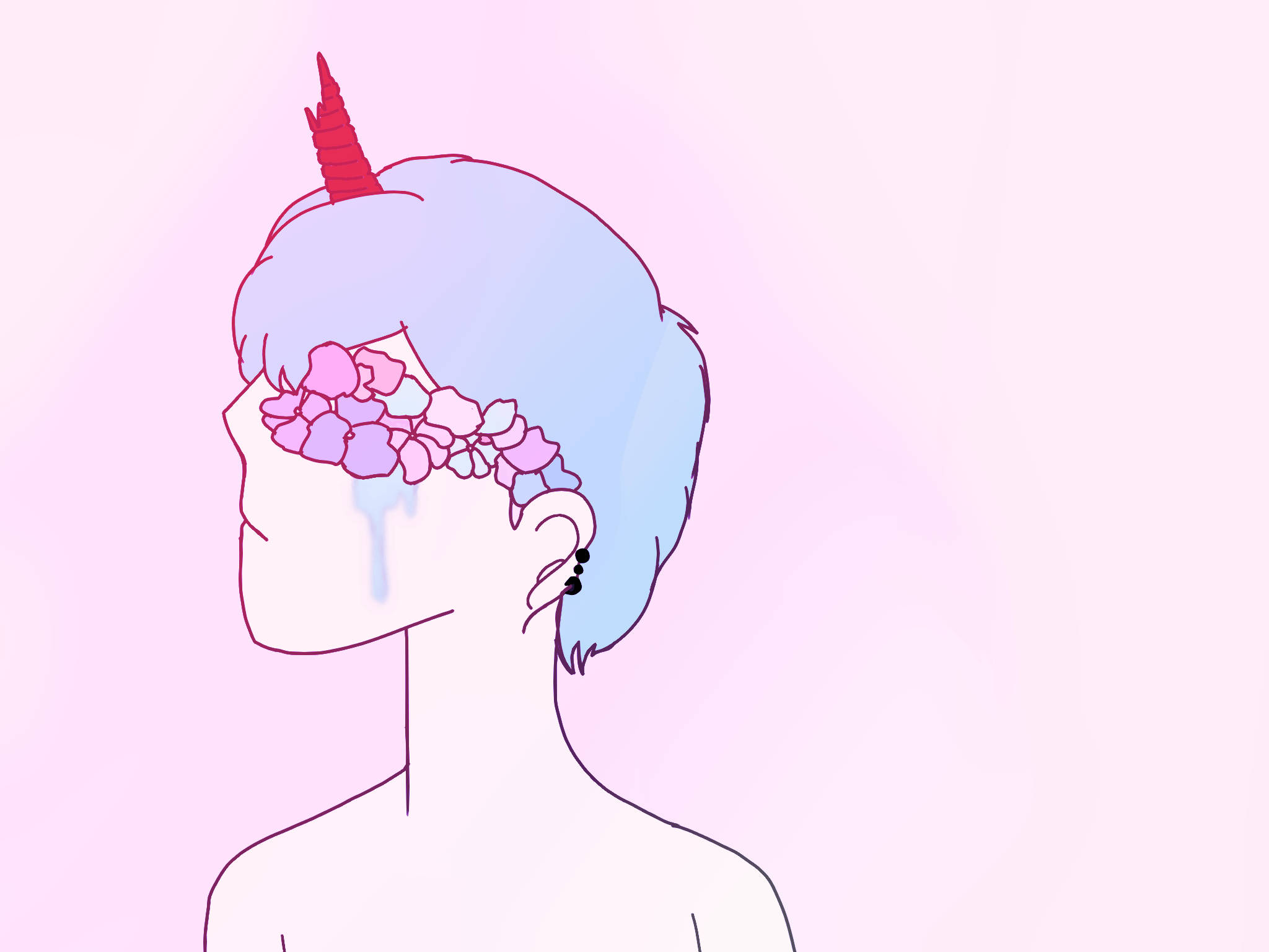 Anime Boy Pastel Gore Hình nền