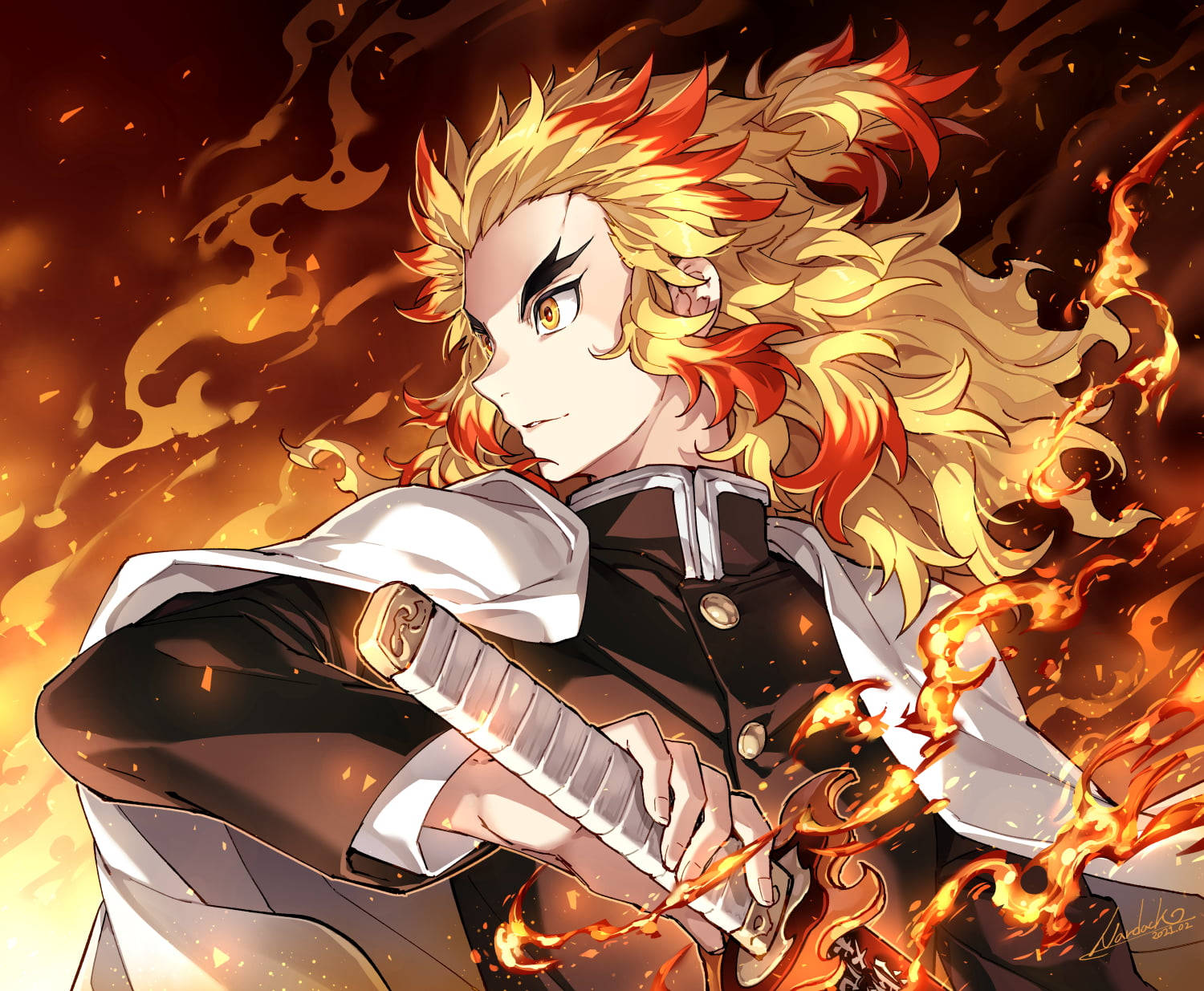 Anime Cậu Bé Dễ Thương Rengoku Hình nền