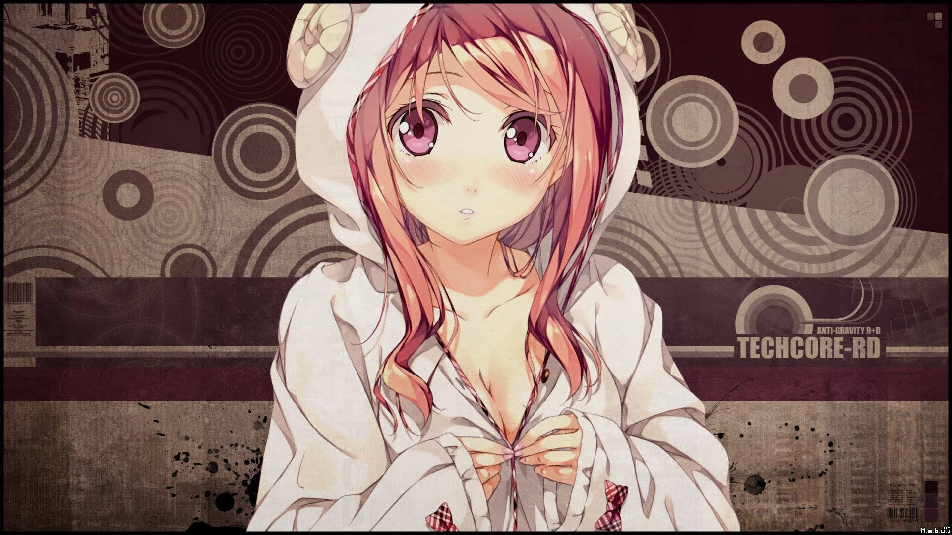 Anime Girl Hoodie của Kantoku Hình nền