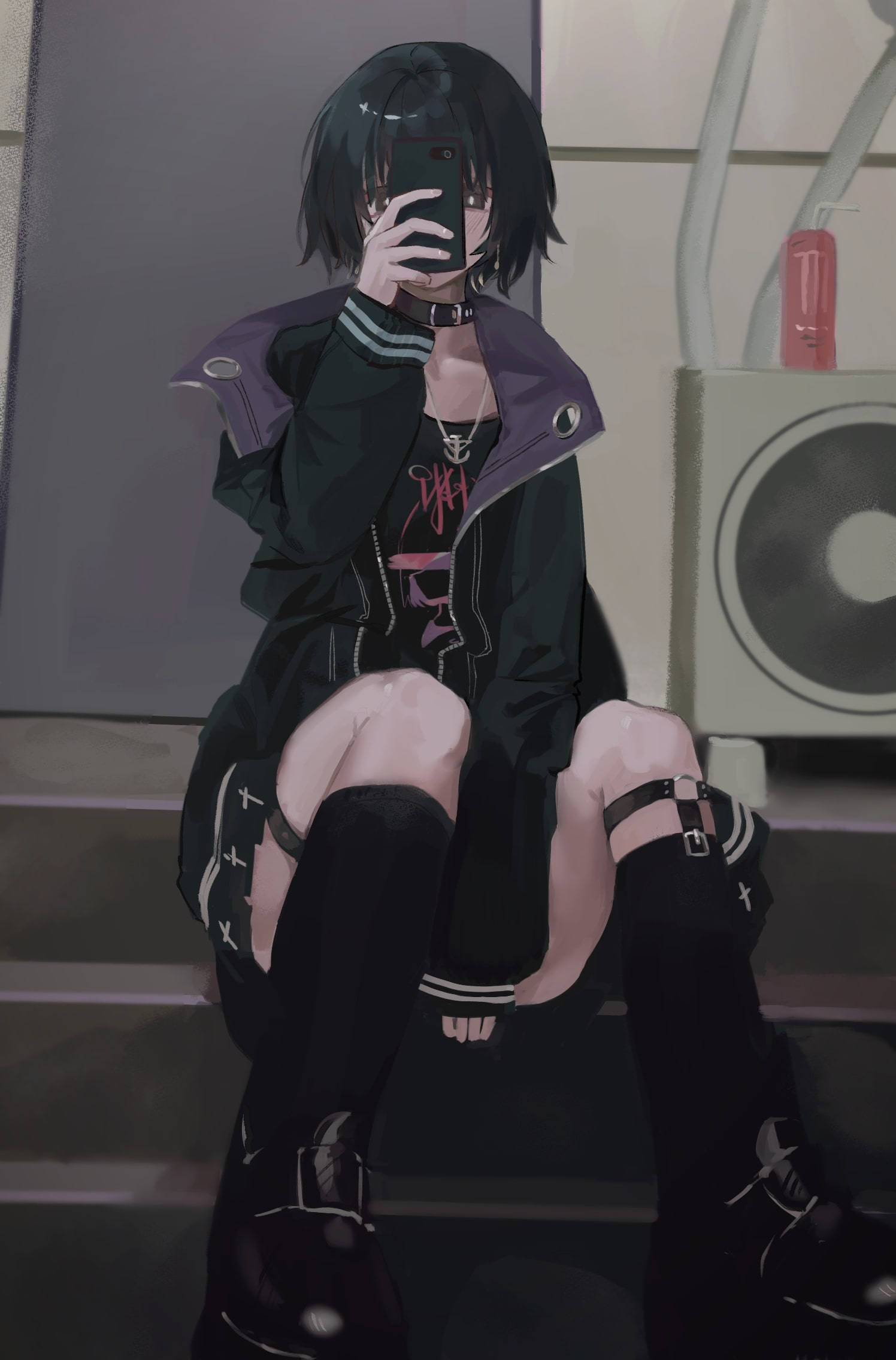 Anime Điện Thoại Goth Hình nền